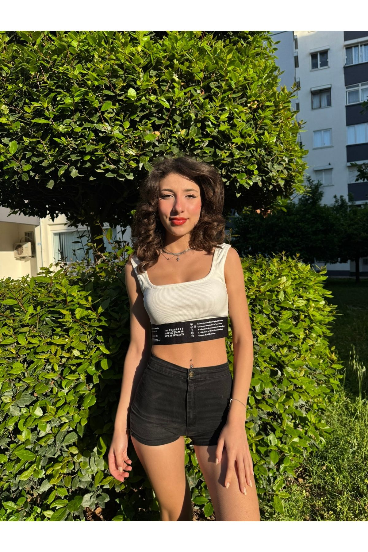 MİREYA BOUTİQUE BELİ LASTİKLİ CROP