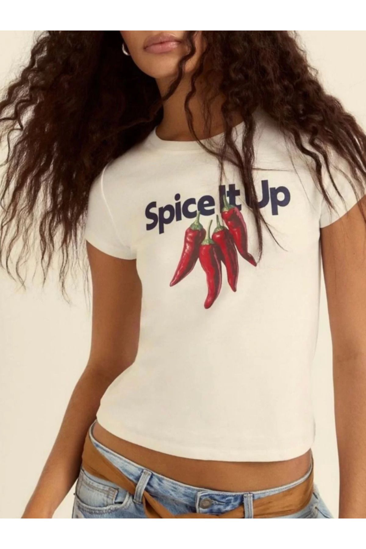 DEEFWEAR DREICH SPICE IT UP BASKILI BEYAZ CROP