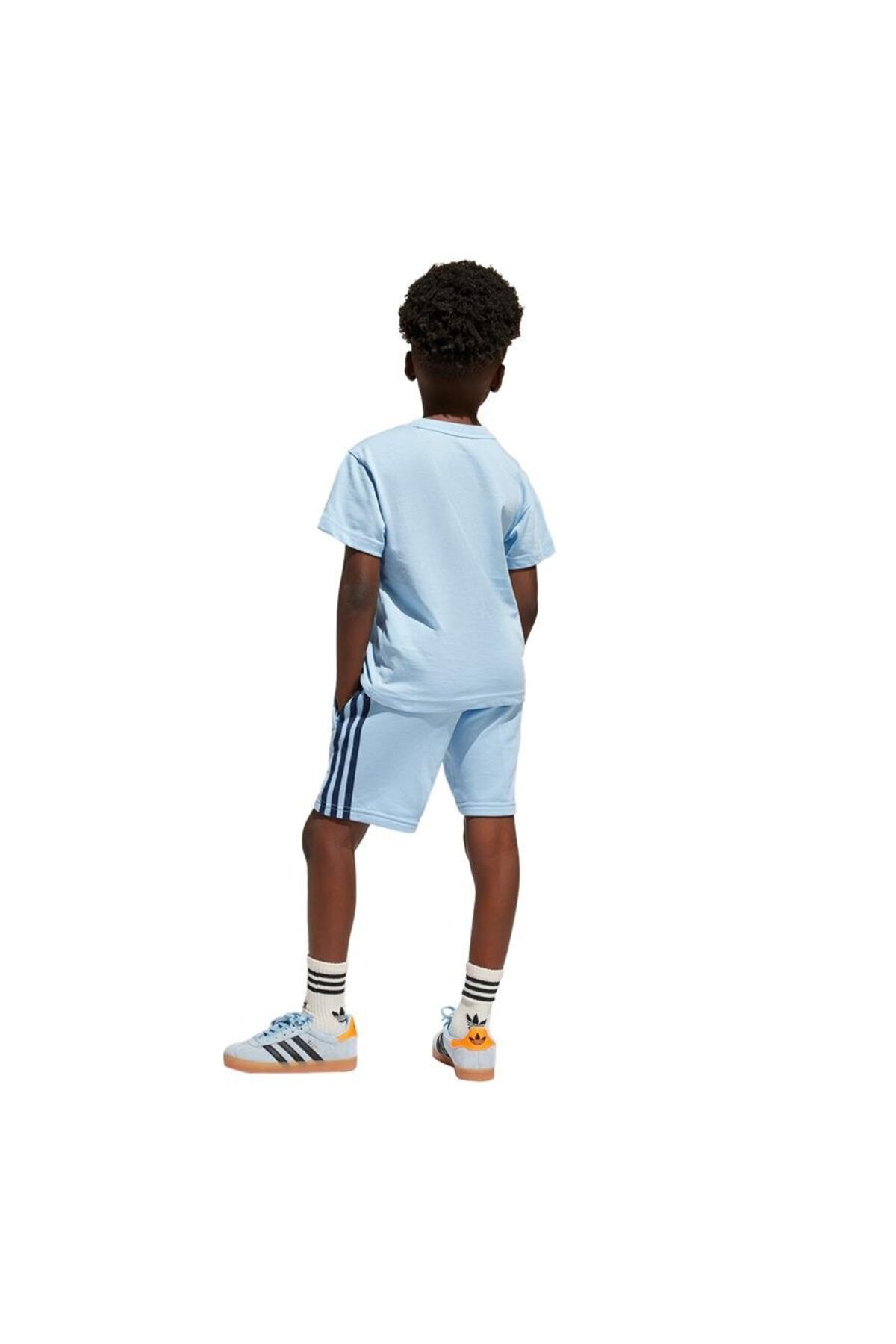 adidas Çocuk Mavi Eşofman Short Tee Set Jc9160 fotoğrafı 2 (önizleme)