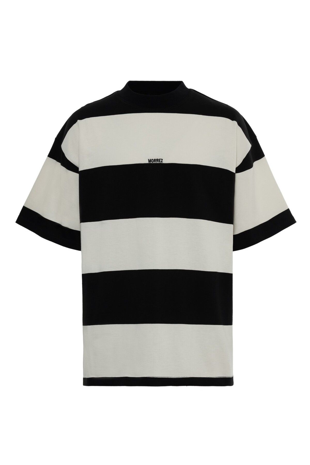 MORREZ Çizgili Nakışlı T-Shirt K