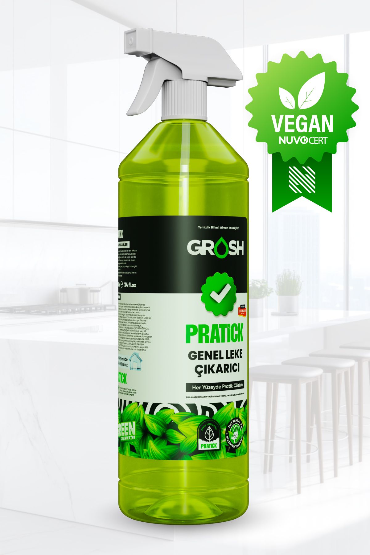Grosh Pratick Clind Vegan Leke Çıkarıcı Büyük Boy - 1000ml