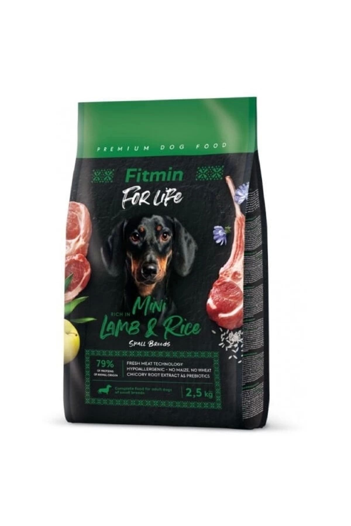 ShopNova Fitmin For Life Mini Irk Kuzu Etli ve Pirinçli Yetişkin Köpek Maması 2.5 Kg