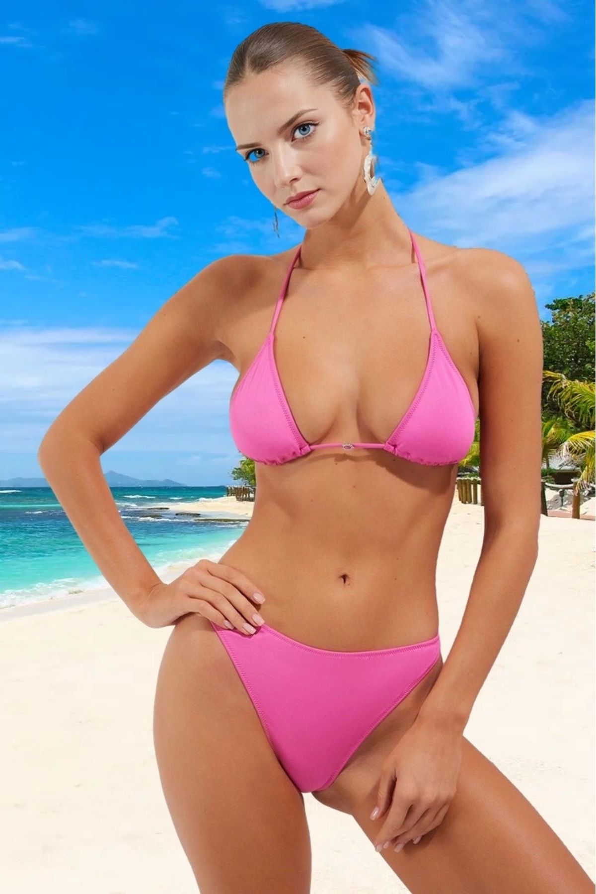 PayBuy Üçgen Bikini Takımı Premium Kalite Su Sporları İçin Ergonomik Kesim Yaz Koleksiyonu