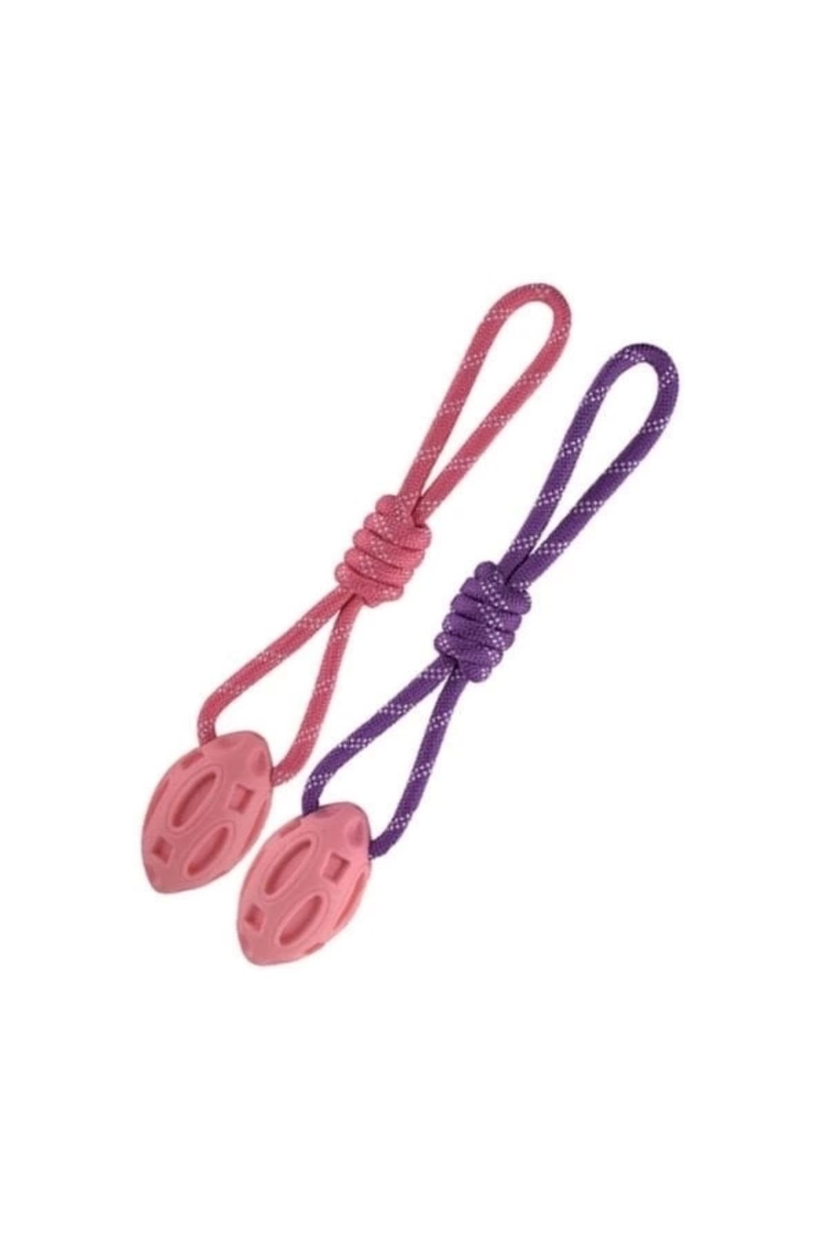 ShopNova Eastland Rugby Topu Şeklinde İpli Köpek Oyuncağı 44 Cm
