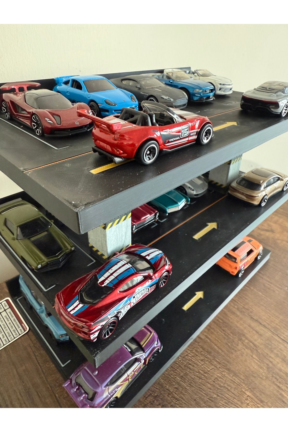 TELMOD Dioroma 1/64 araç otoparkı hotwheels, machbox, minigt, ve majorette uyumlu