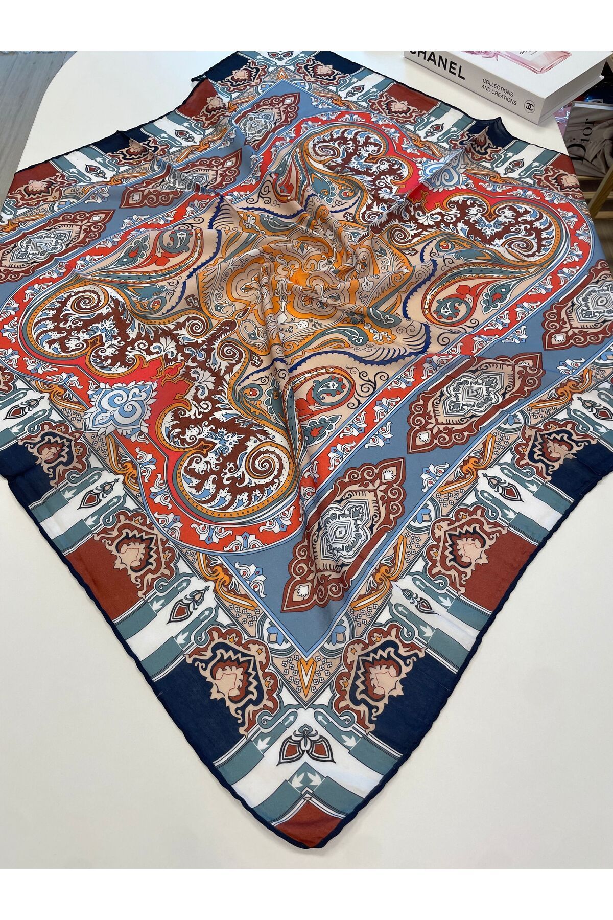 MENESSA Pamuk Soft Etro Eşarp