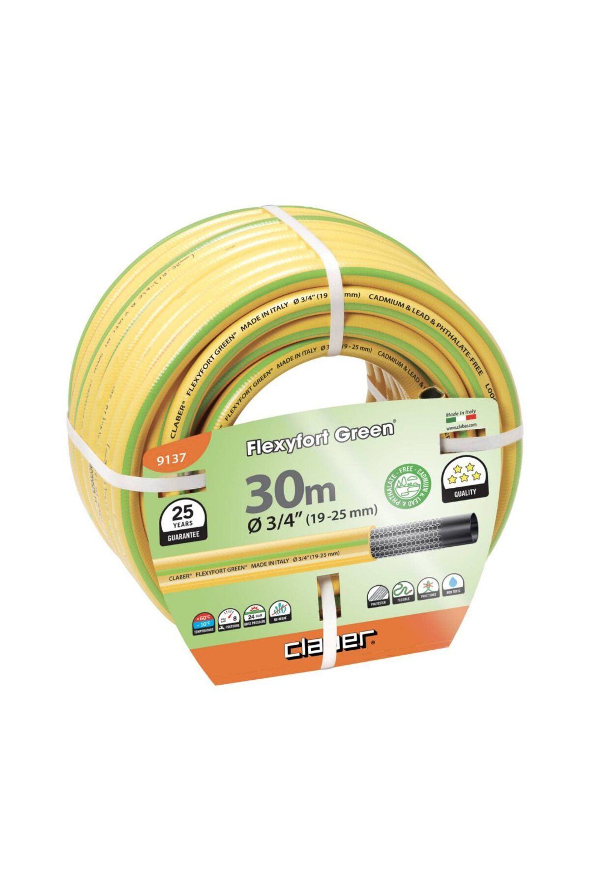 CLABER 9137 Hortum Flexyfort Green 3/4 30 Mt