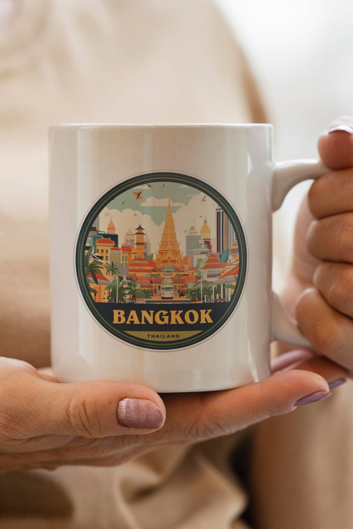South Steel Tayland Baskılı Kupa Bardak