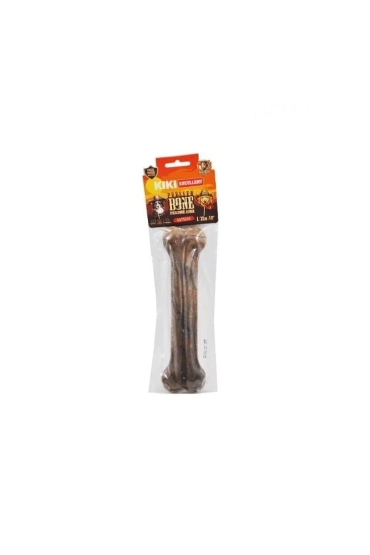 ShopNova Kiki Excellent Sığır Derisinden Naturel Pres Kemik Köpek Ödülü 22 Cm
