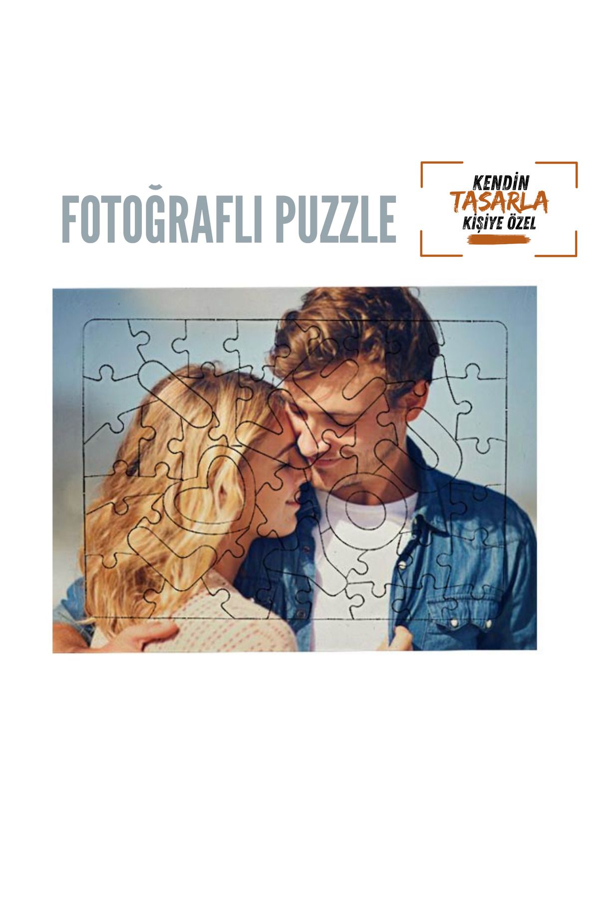 Gülefli Kızı Fotoğraflı Puzzle Pazıl Yapboz Kişiye Özel Puzzle Yapboz