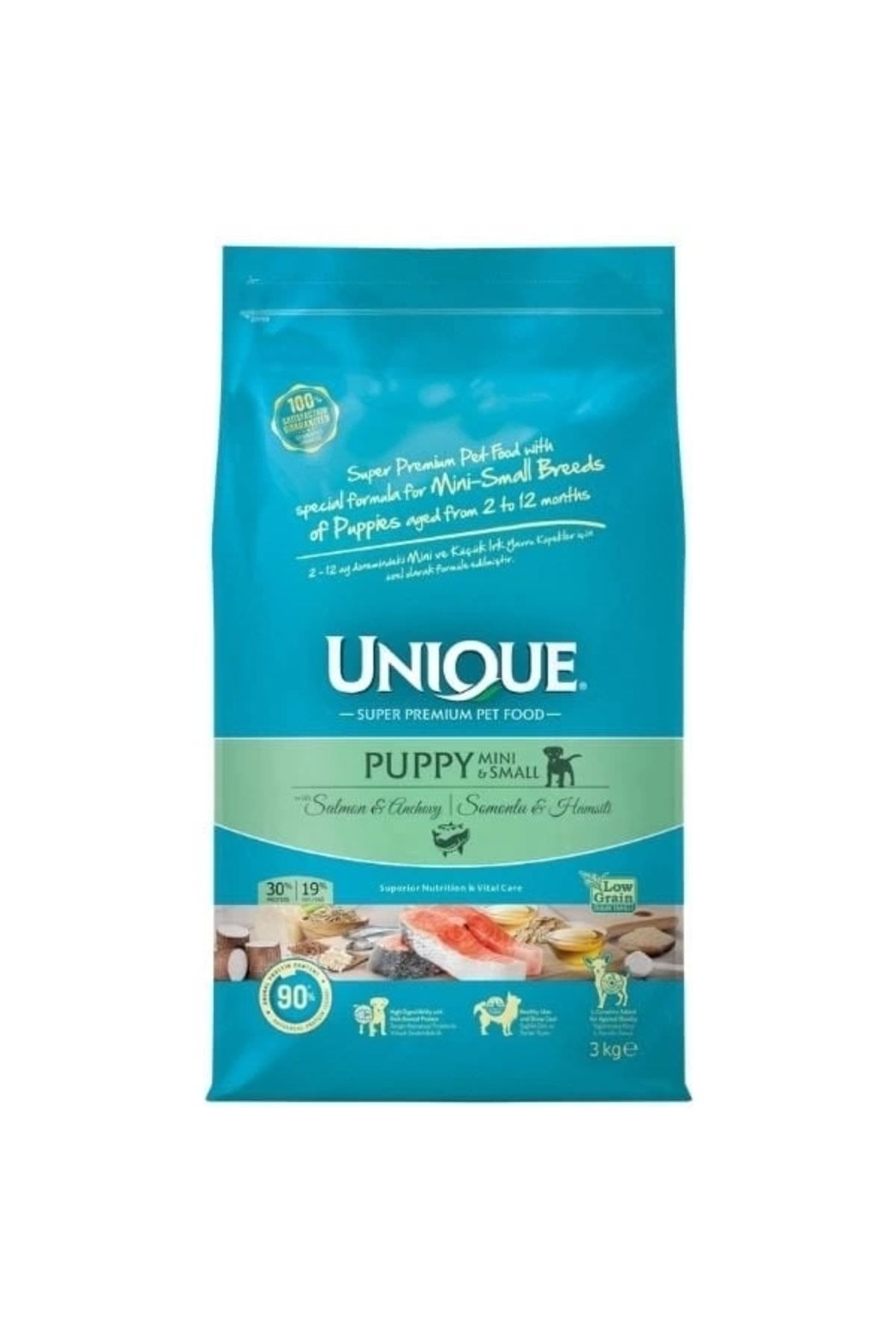 ShopNova Unique Somonlu ve Hamsili Küçük Irk Düşük Tahıllı Yavru Köpek Maması 3 Kg