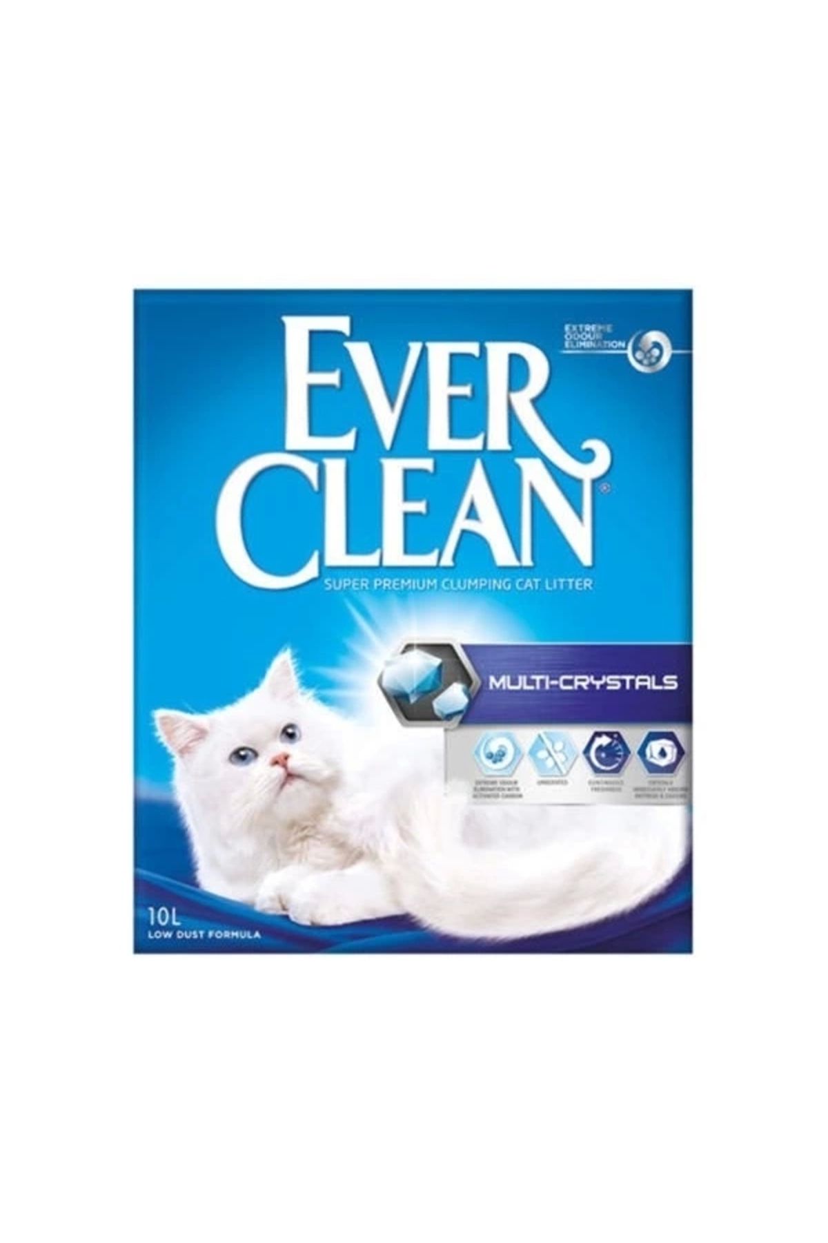 ShopNova Ever Clean Multi Kristal Topaklanan Kedi Kumu 10 Lt
