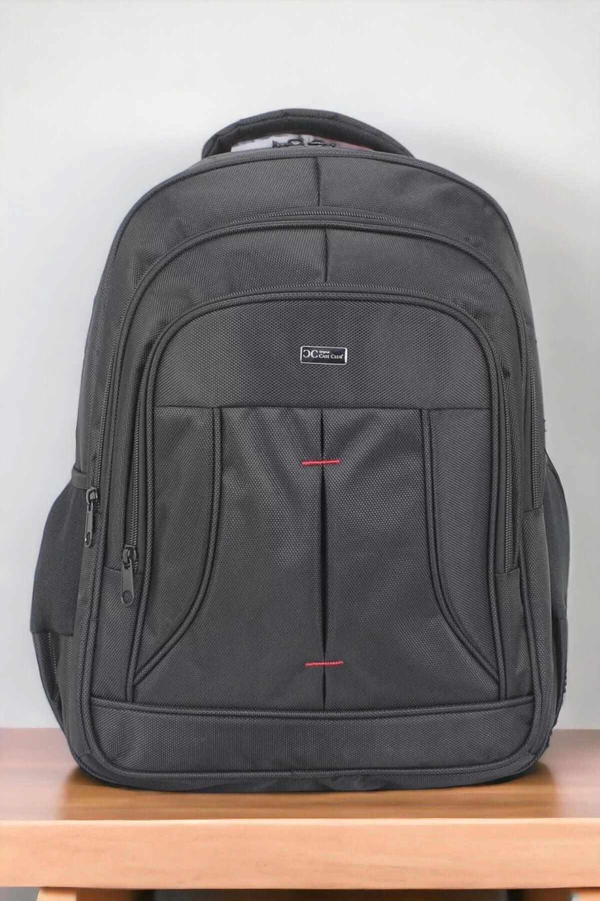 KÖMEN Su Geçirmez Kumaş 17,3 inç Siyah Laptop Sırt Çantası