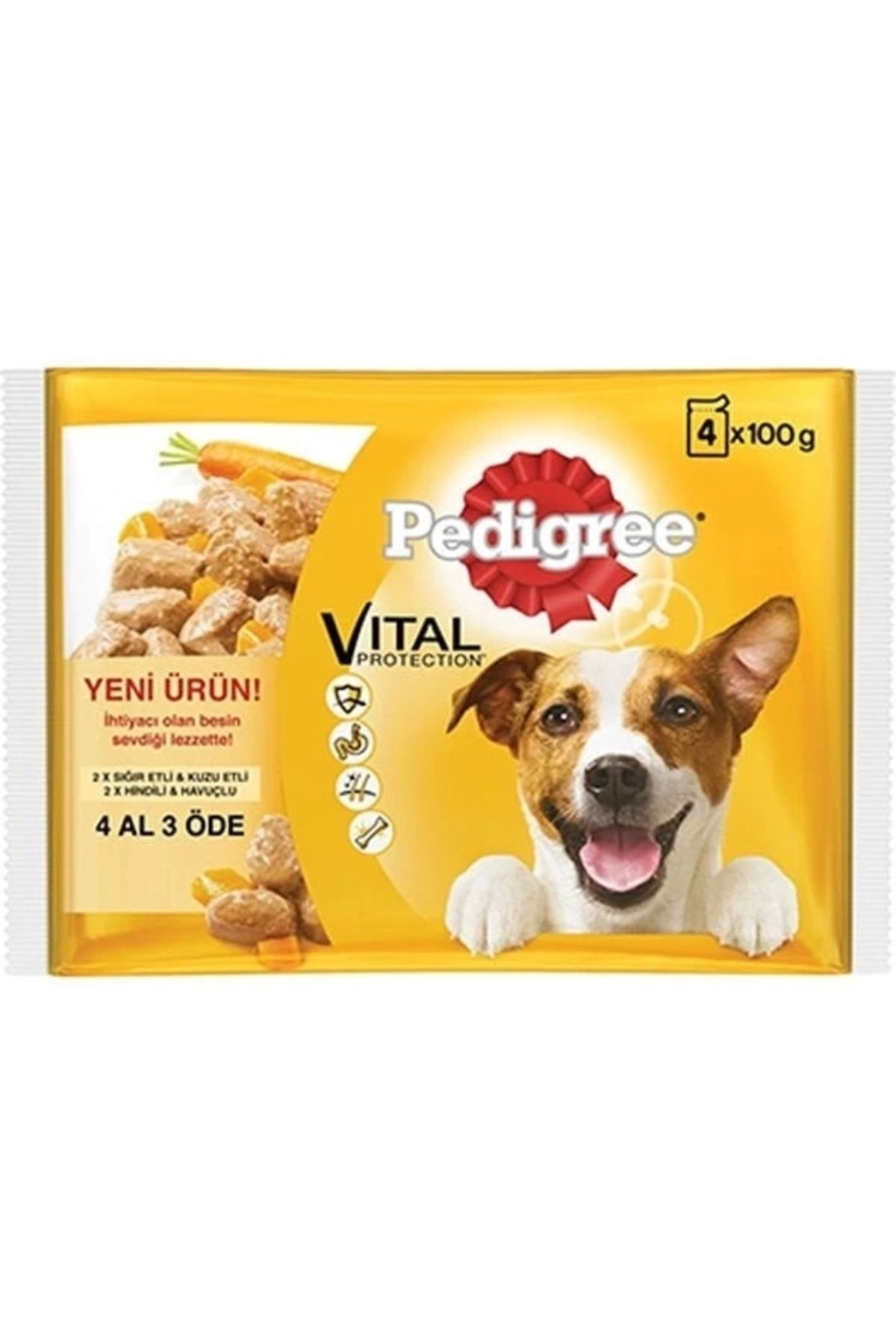 ShopNova Pedigree Multipack Karışık Köpek Konserve Maması 4x100 Gr