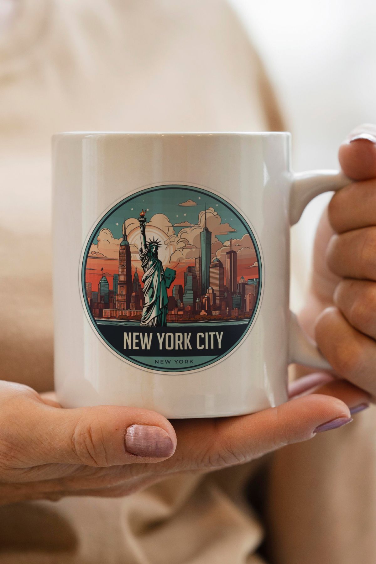 South Steel New York Baskılı Kupa Bardak