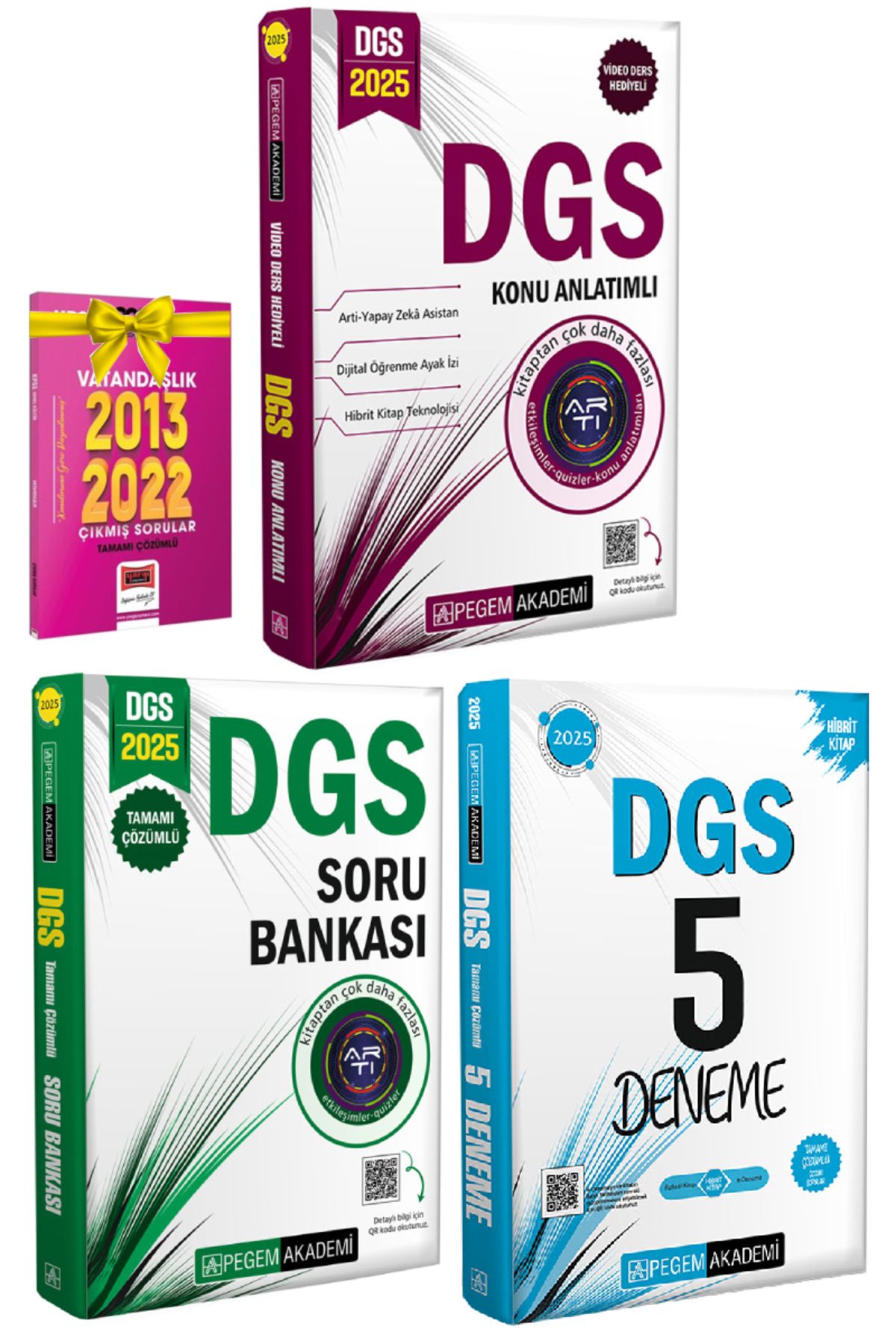 Pegem Akademi Yayıncılık 2025 Pegem DGS Konu Anlatım+Pegem DGS Soru Bankası+Pegem DGS Deneme