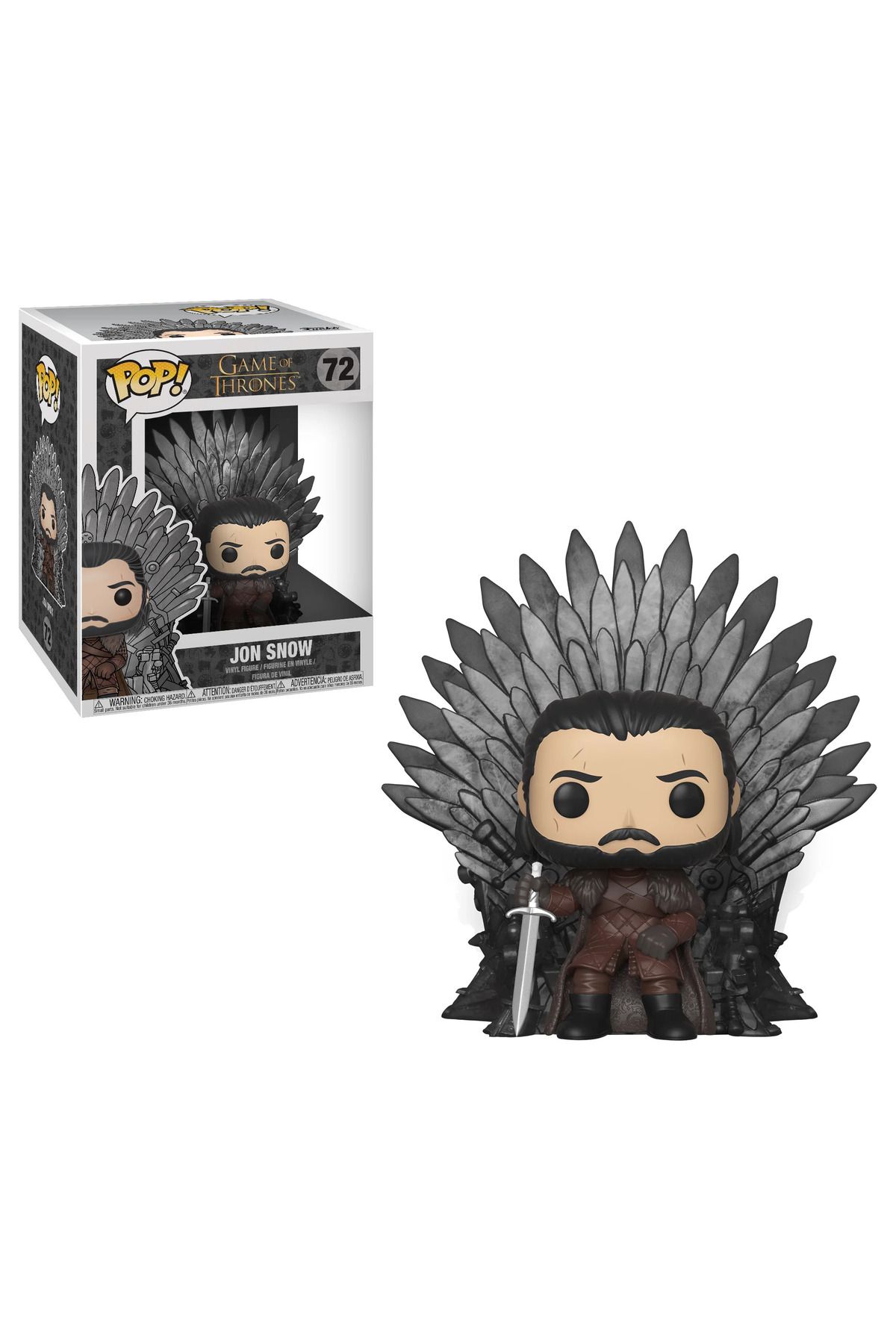 Funko POP! Deluxe: GOT S10 - Jon Snow Sitting on Iron Throne POP Figure Figür
