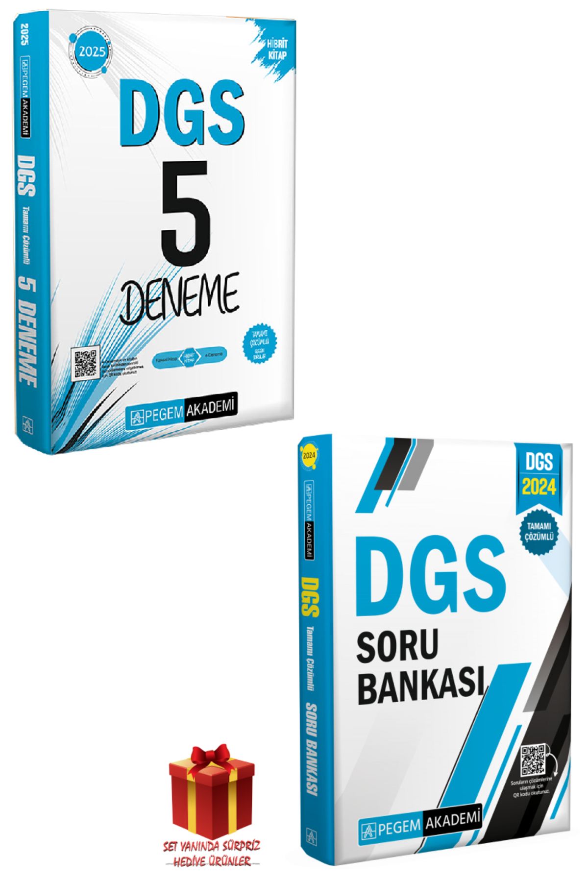 Pegem Akademi Yayıncılık 2025 Pegem DGS Deneme+Pegem DGS Soru Bankası+Hediye