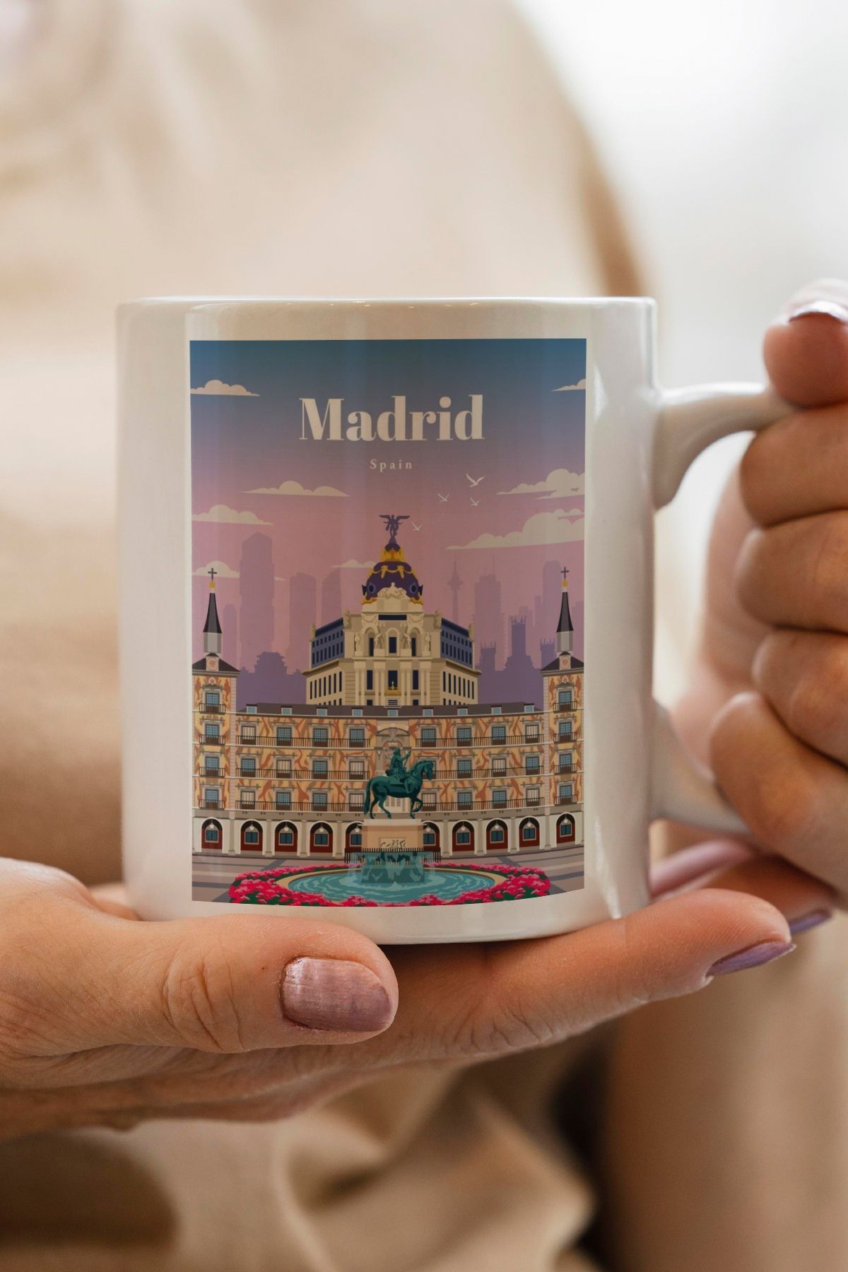 South Steel Madrid Baskılı Kupa Bardak