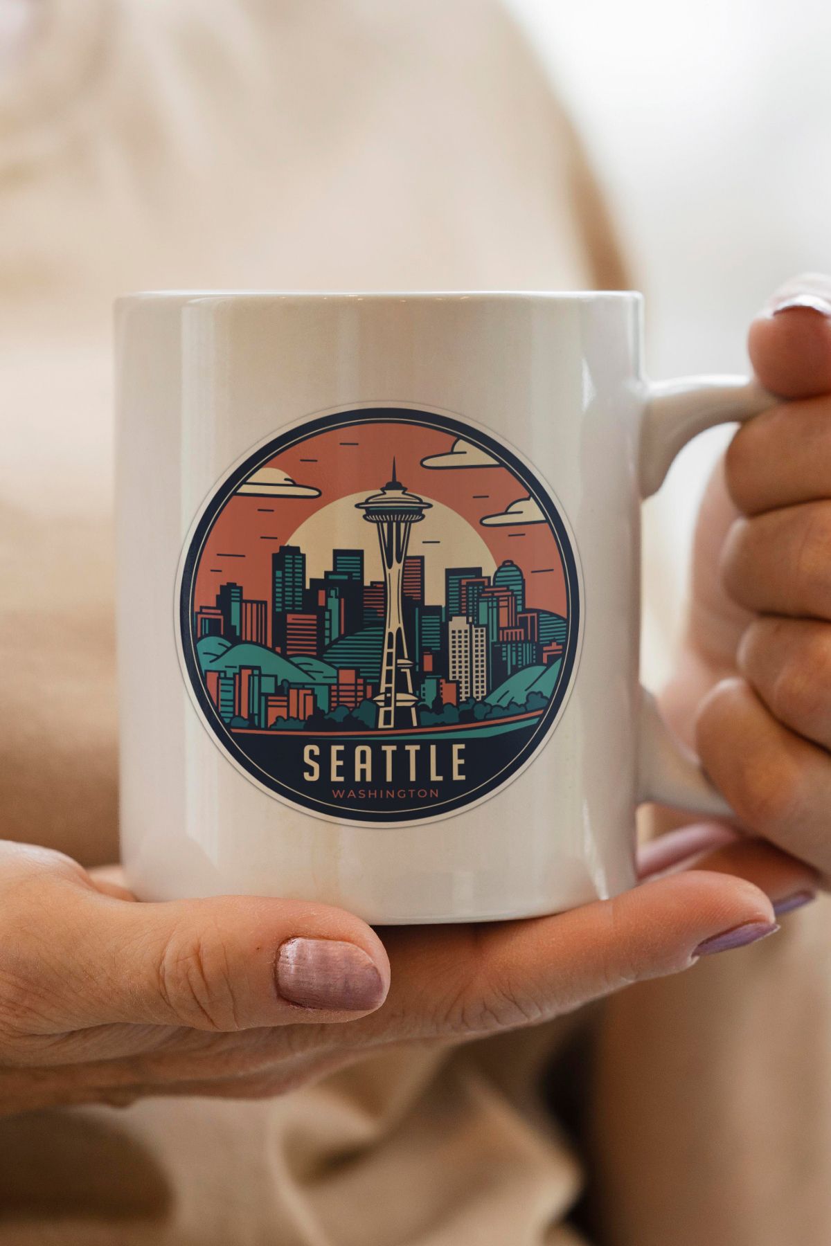 South Steel Washington Baskılı Kupa Bardak
