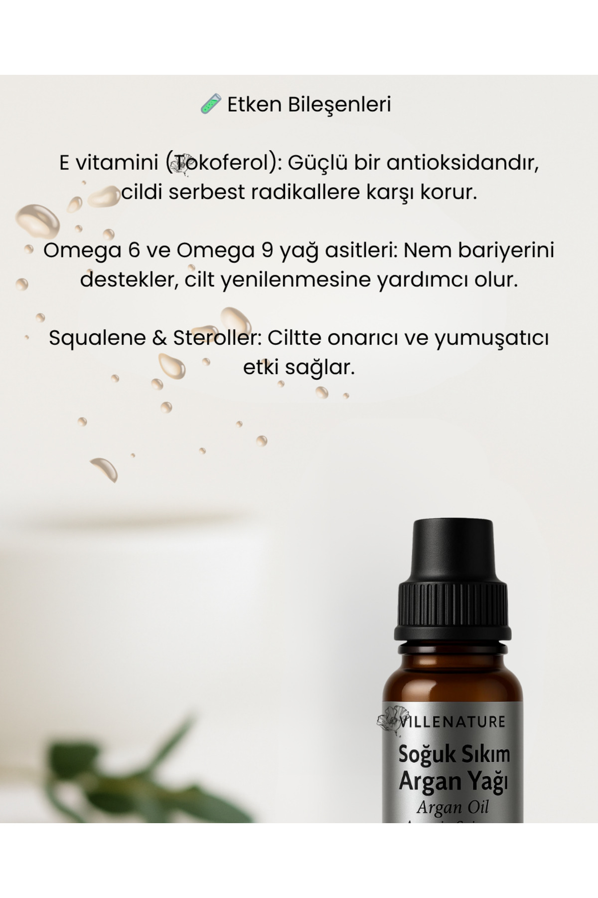Soğuk Sıkım ARGAN YAĞI 20 ML — 1256 — تصویر 4 از 5
