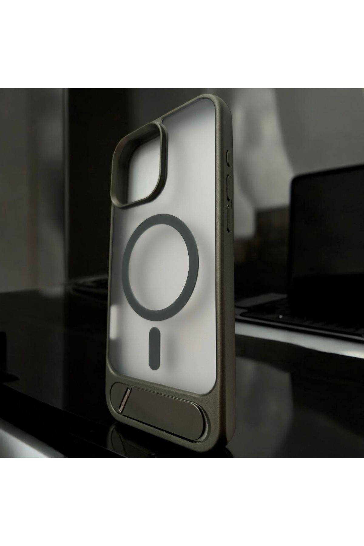 shop İPhone 16 Pro Max Magsafe Stantlı Cep Telefonu Kılıfı