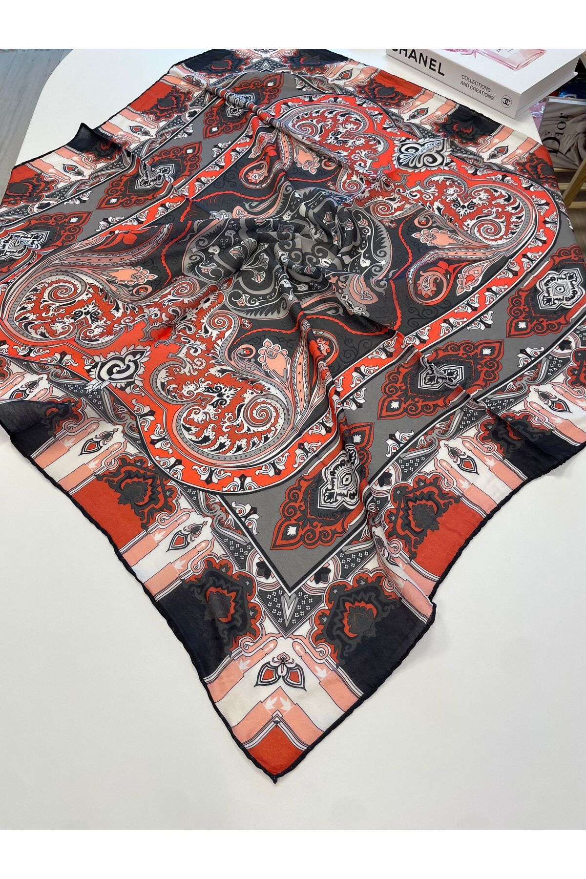 MENESSA Pamuk Soft Etro Eşarp