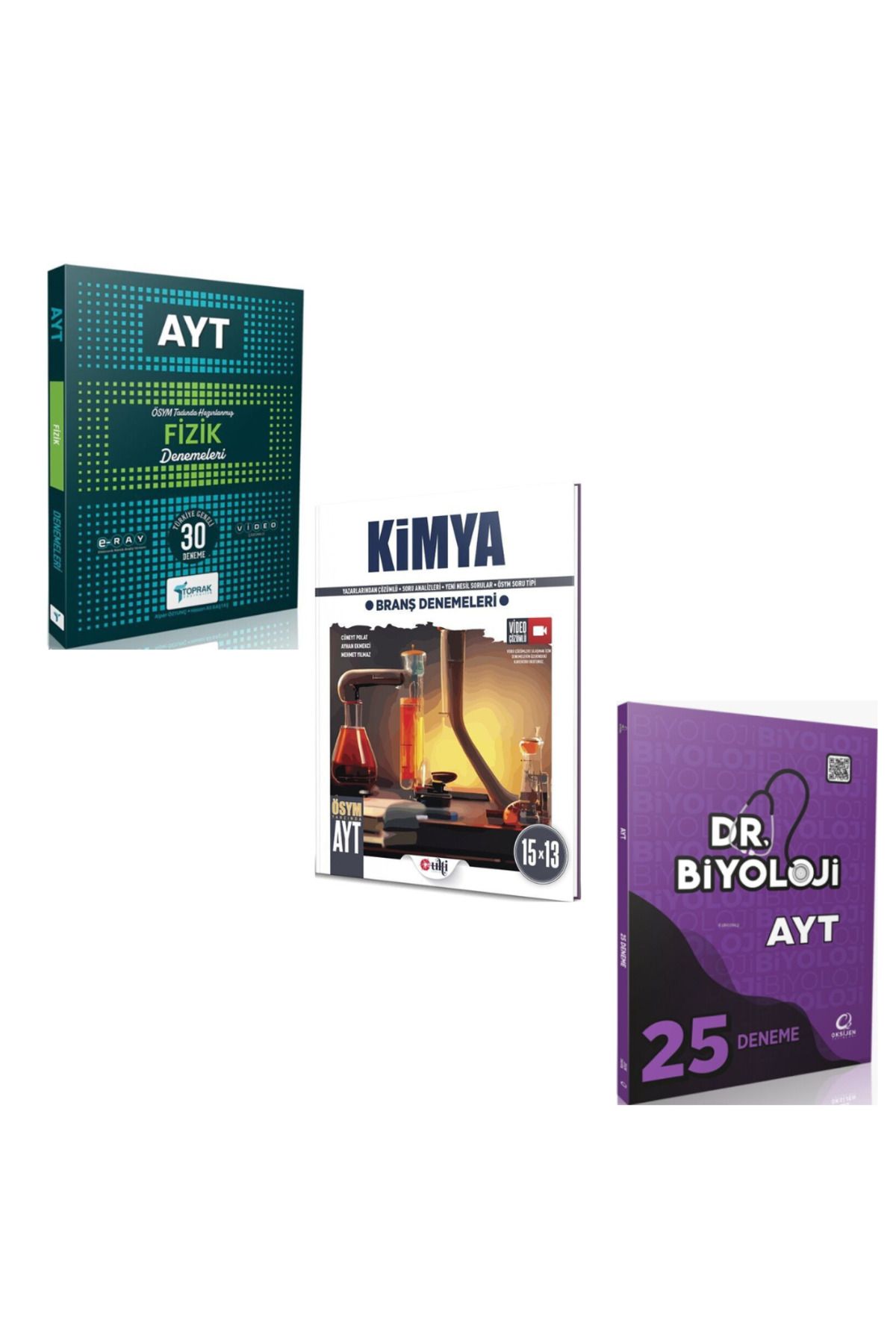 Hız ve Renk Yayınları Toprak AYT Fizik Ulti Kimya ve Dr Biyoloji Biyopsi Denemeleri