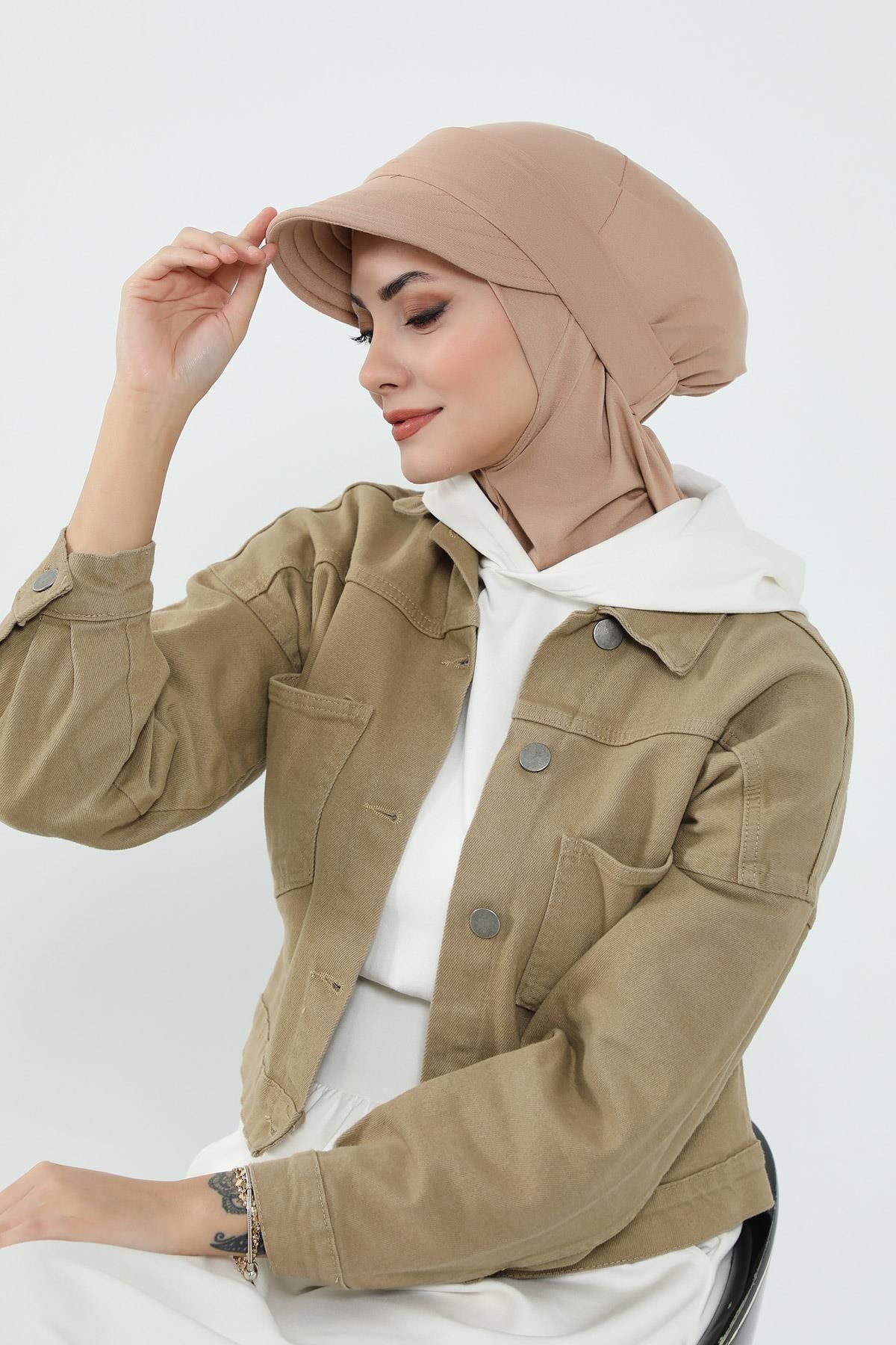 Aisha's Design Türban üzeri Siperlik-Şapka,SP-5P