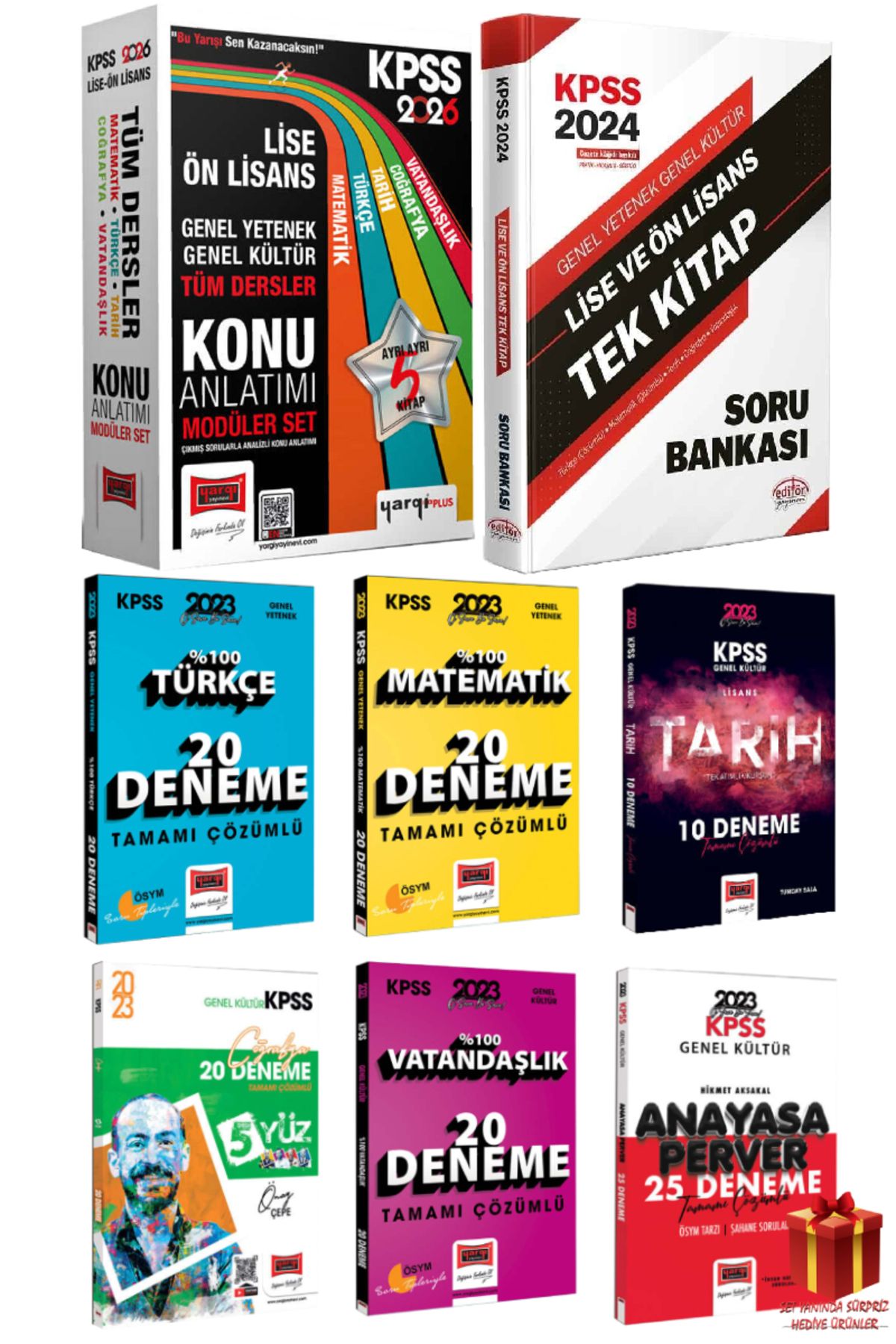 Pegem Akademi Yayıncılık 2026 Yargı Lise Ön Lisans GYGK Konu Anlatım+Lise Ön Lisans Soru Bankası+Deneme Seti