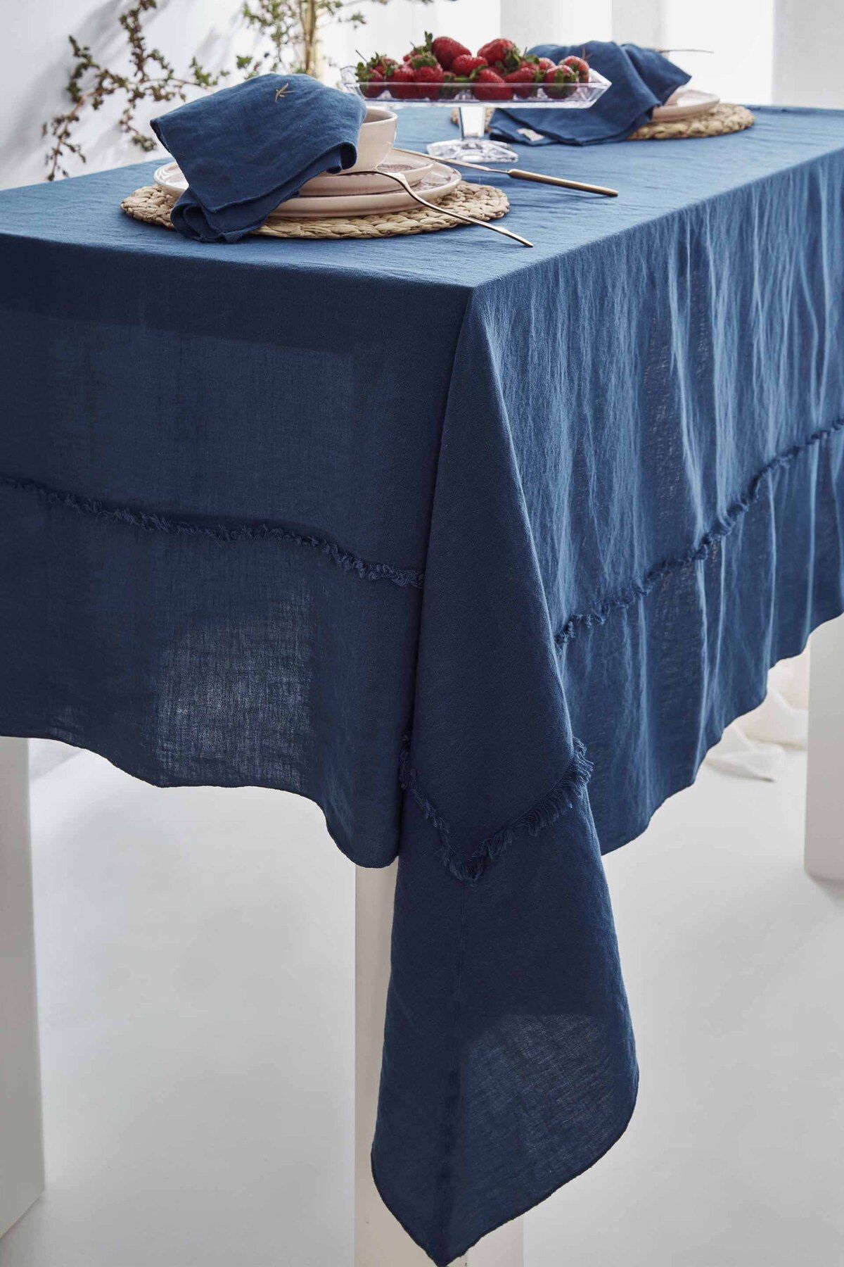 JOJOMIA April Keten Ve Tencel™ Masa Örtüsü 160x280 Denim
