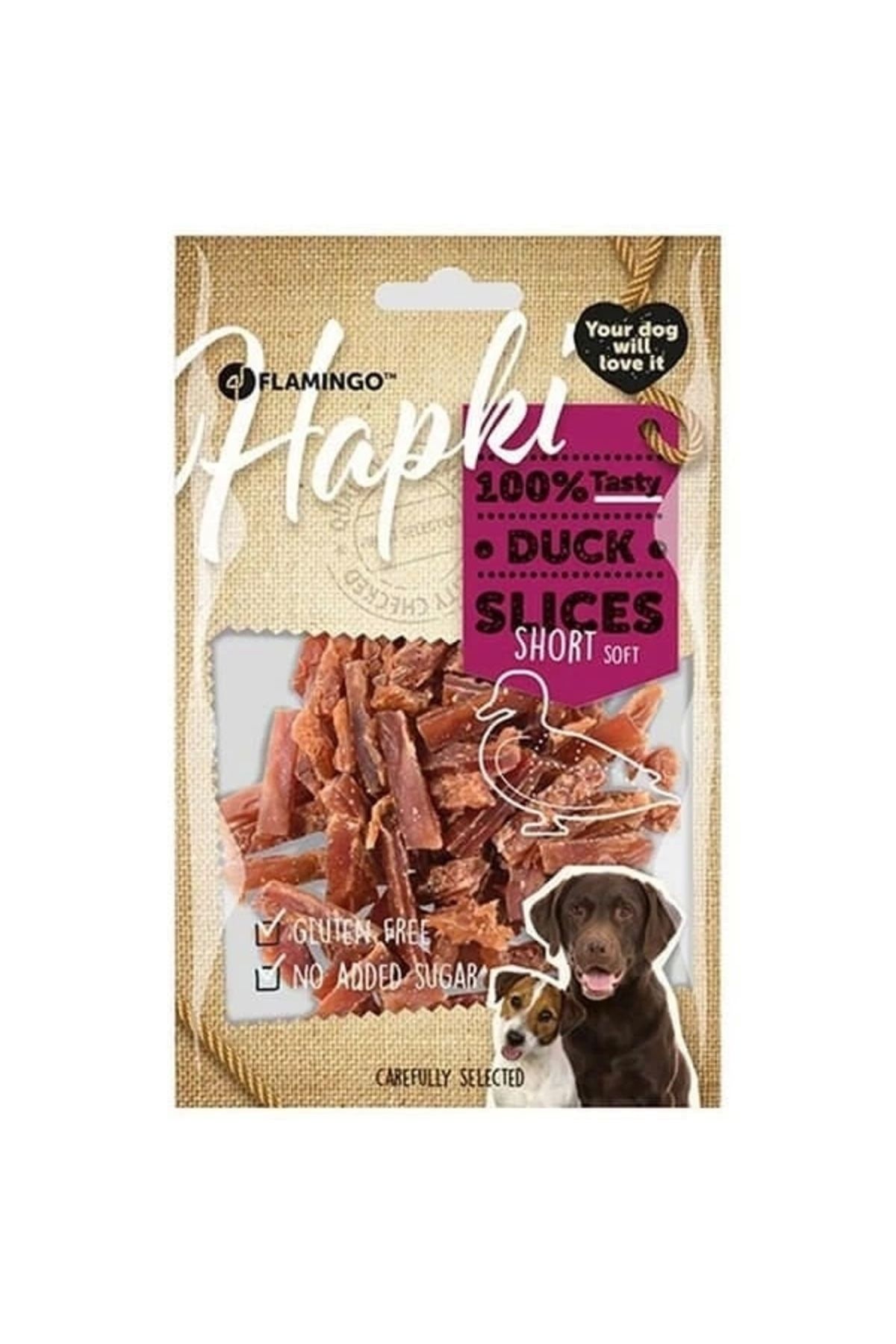 ShopNova Flamingo Hapki Glutensiz Ördekli Köpek Ödülü 85 Gr