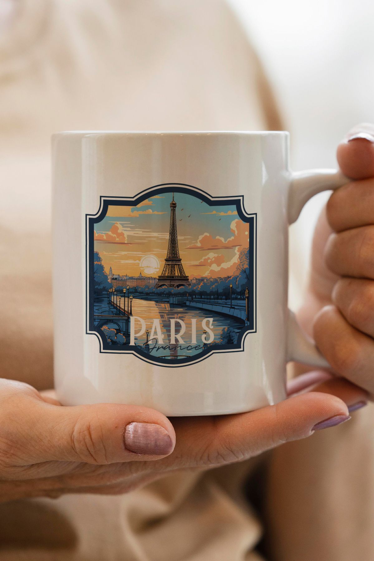 South Steel Paris Baskılı Kupa Bardak