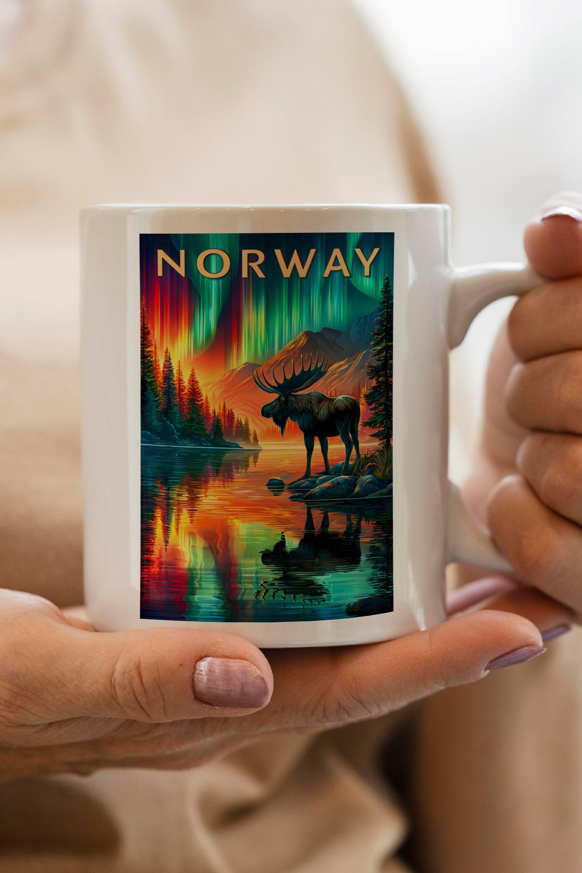 South Steel Norveç Baskılı Kupa Bardak