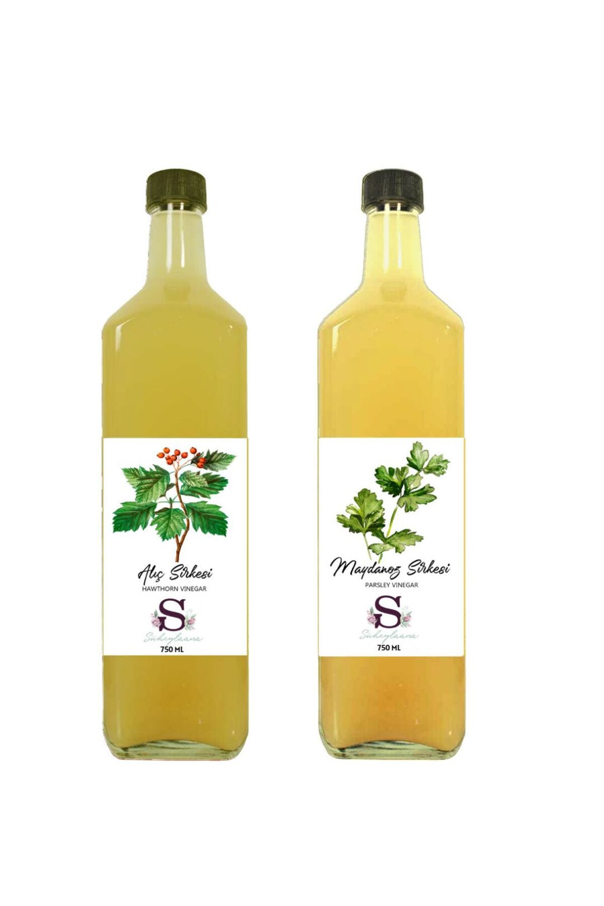 Süheylaana Doğal Alıç Sirkesi 750 Ml - Doğal Maydanoz Sirkesi 750 Ml