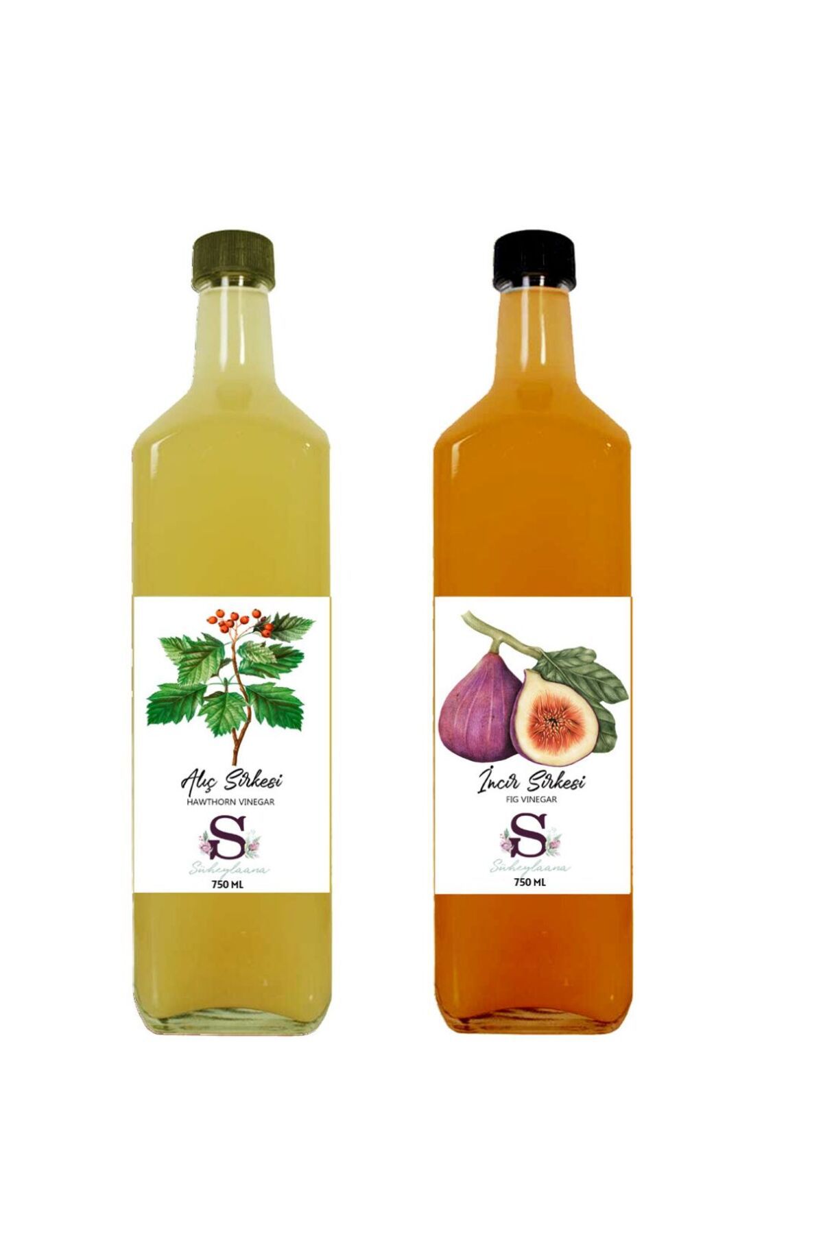 Süheylaana Doğal Alıç Sirkesi 750 Ml - Doğal İncir Sirkesi 750 Ml