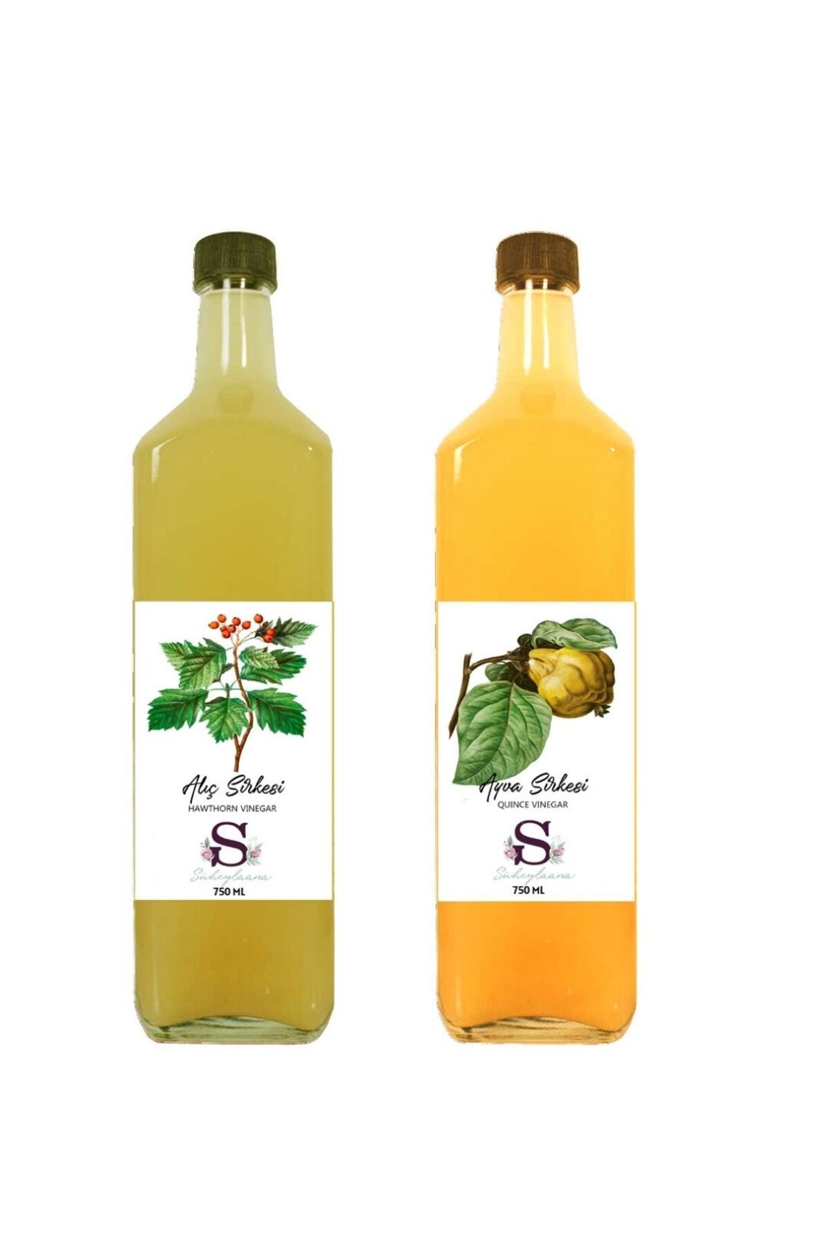 Süheylaana Doğal Alıç Sirkesi 750 Ml - Doğal Ayva Sirkesi 750 Ml