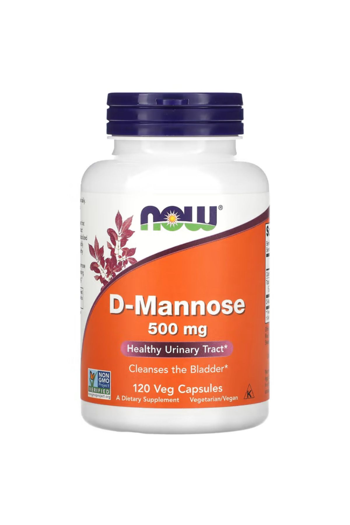 Now Foods , D-Mannose, 500 mg, 120 Veg Capsules