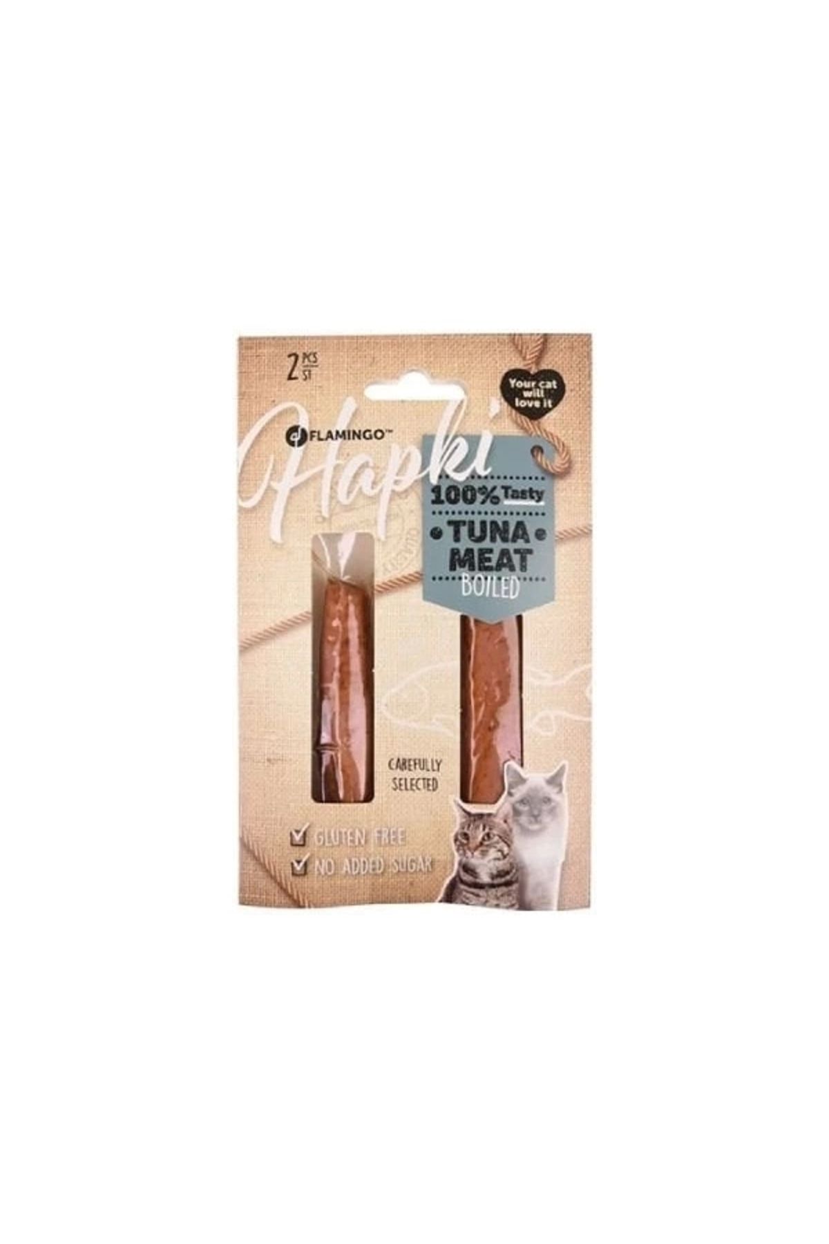 ShopNova Flamingo Hapki Pişirilmiş Tuna Etli Kedi Ödül Maması 2 Adet 35 Gr