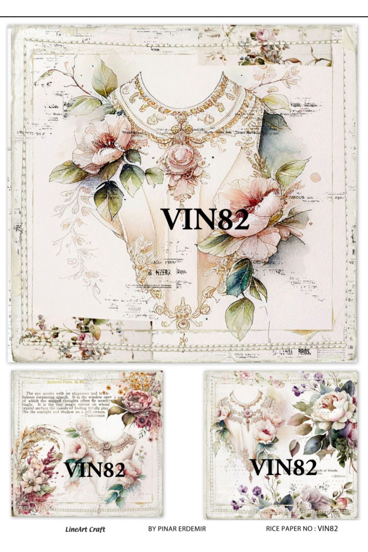 LİNEART PİRİNÇ DEKOPAJ VIN82