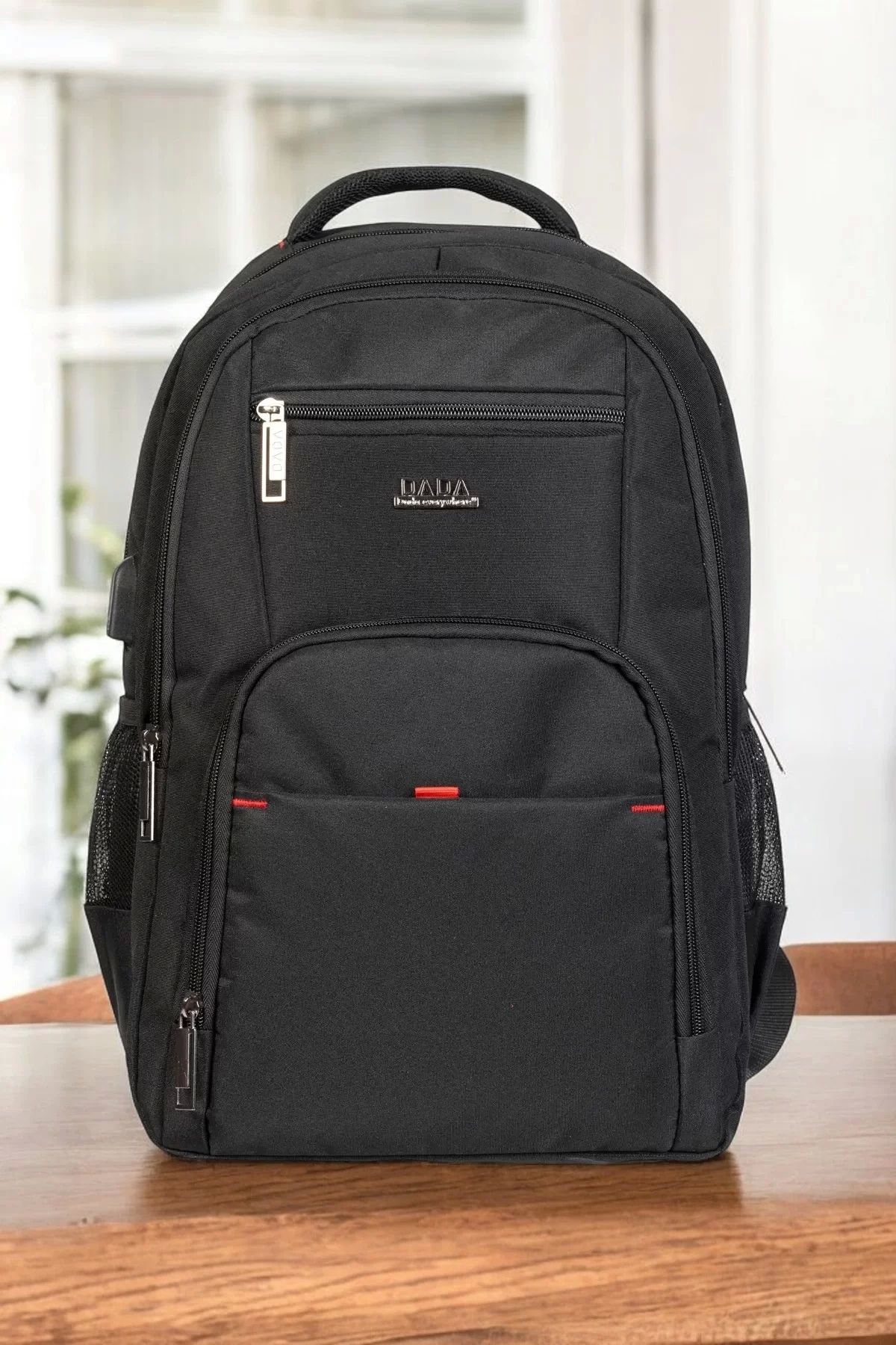 KÖMEN Siyah Sportif Darbe Emici Su Geçirmez 13,3-14 inç Laptop Sırt Çantası