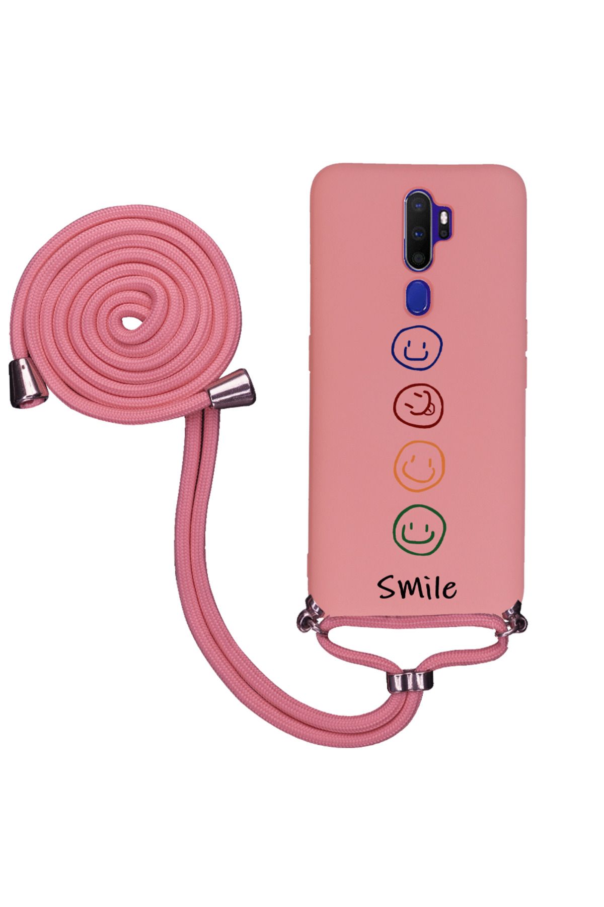 Royaleks Oppo A5 2020 İpli Lansman Kılıf - Smile