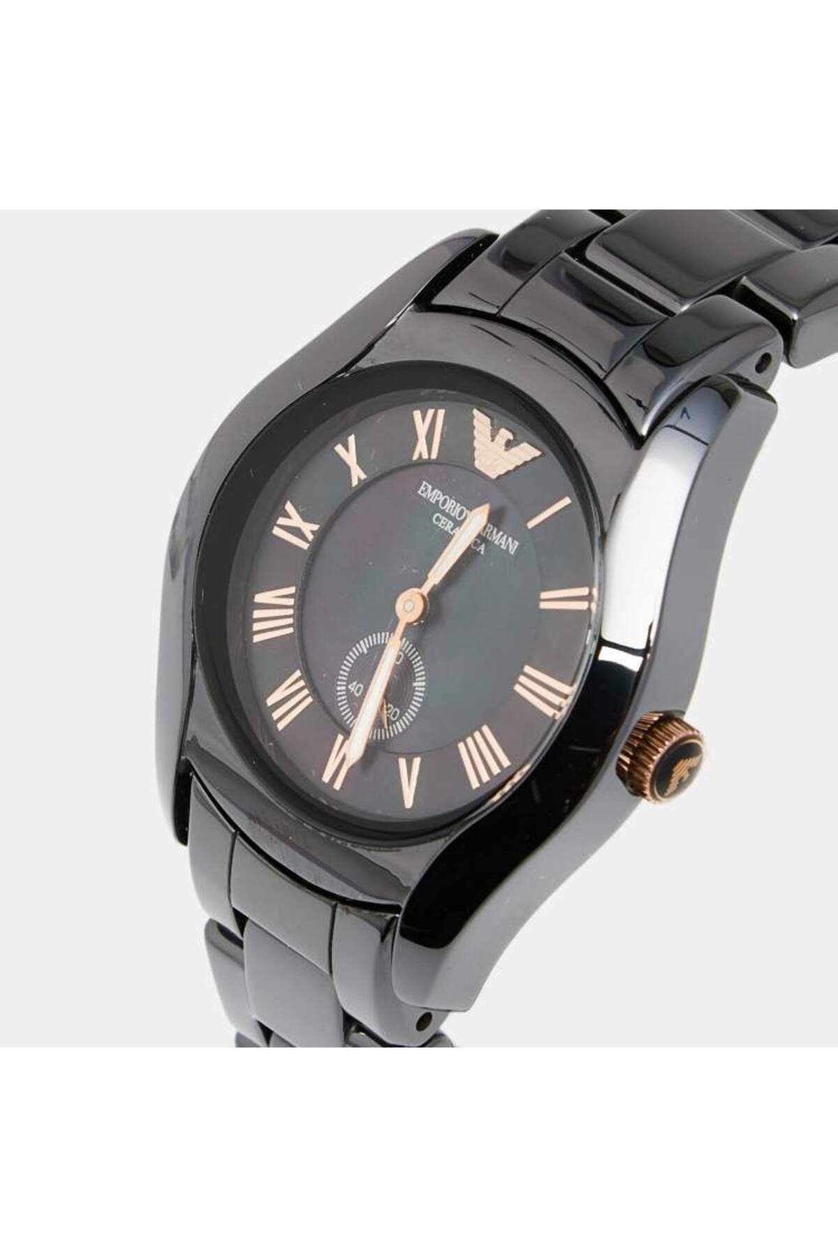 Emporio Armani AR1412 Ceramic Brown Women Watch EMPORIO ARMANI CERAMIC CHRONOGRAPH WATCH AR1412 Unisex  main image 3
