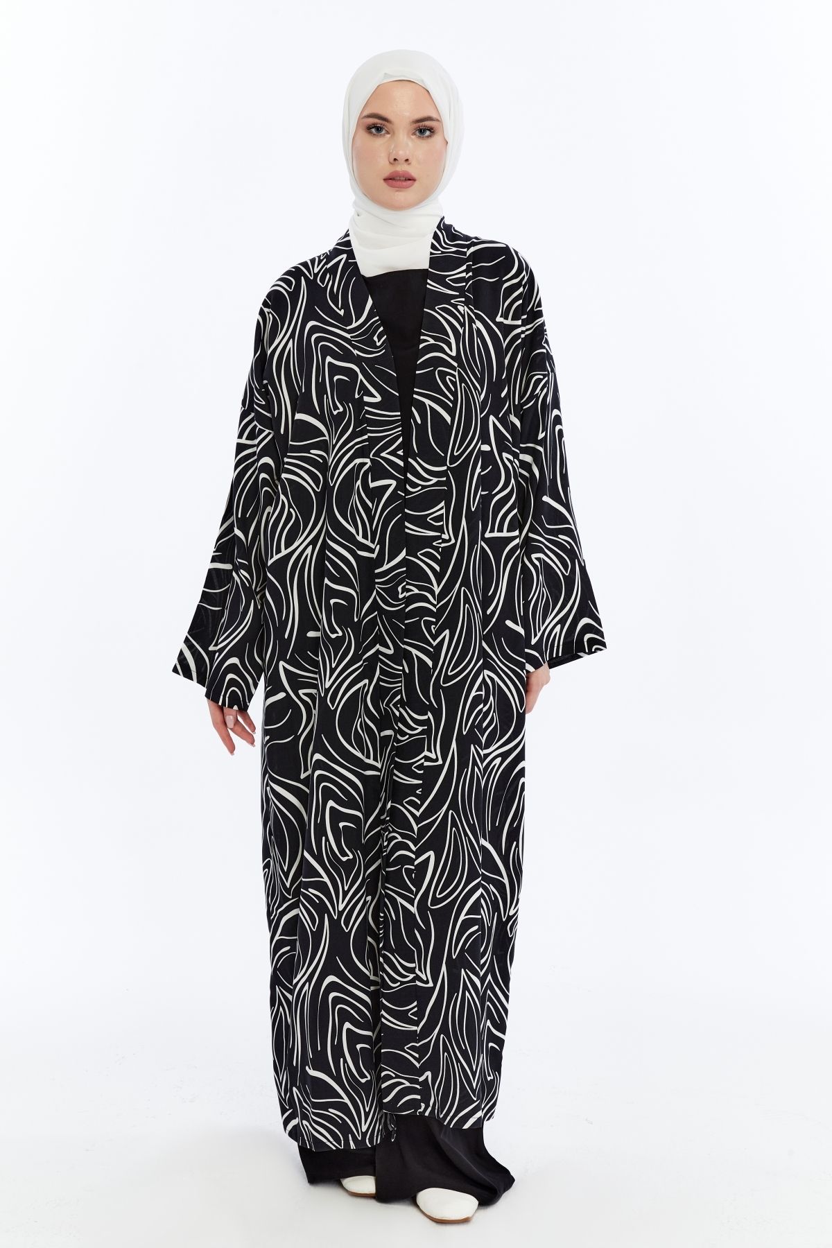 me like home Pamuklu Viskon Kimono