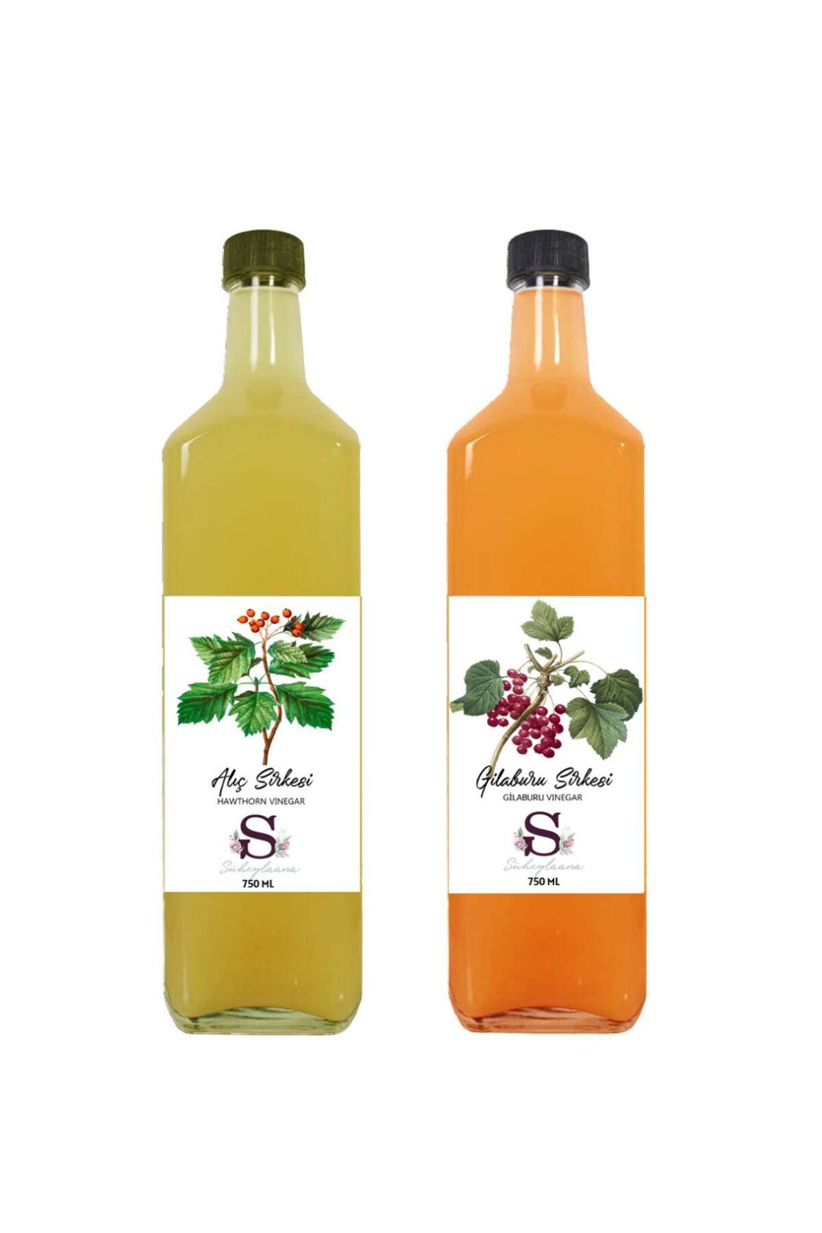 Süheylaana Doğal Alıç Sirkesi 750 Ml - Doğal Gilaburu Sirkesi 750 Ml