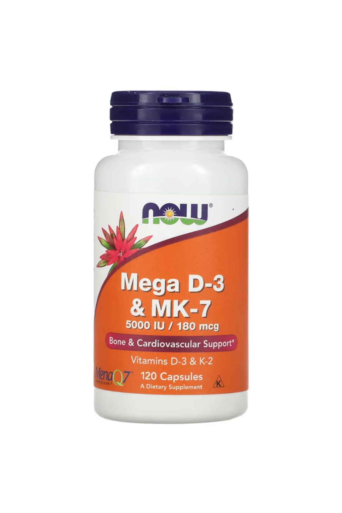 Now Foods , Mega D-3 & MK-7, 120 Capsules