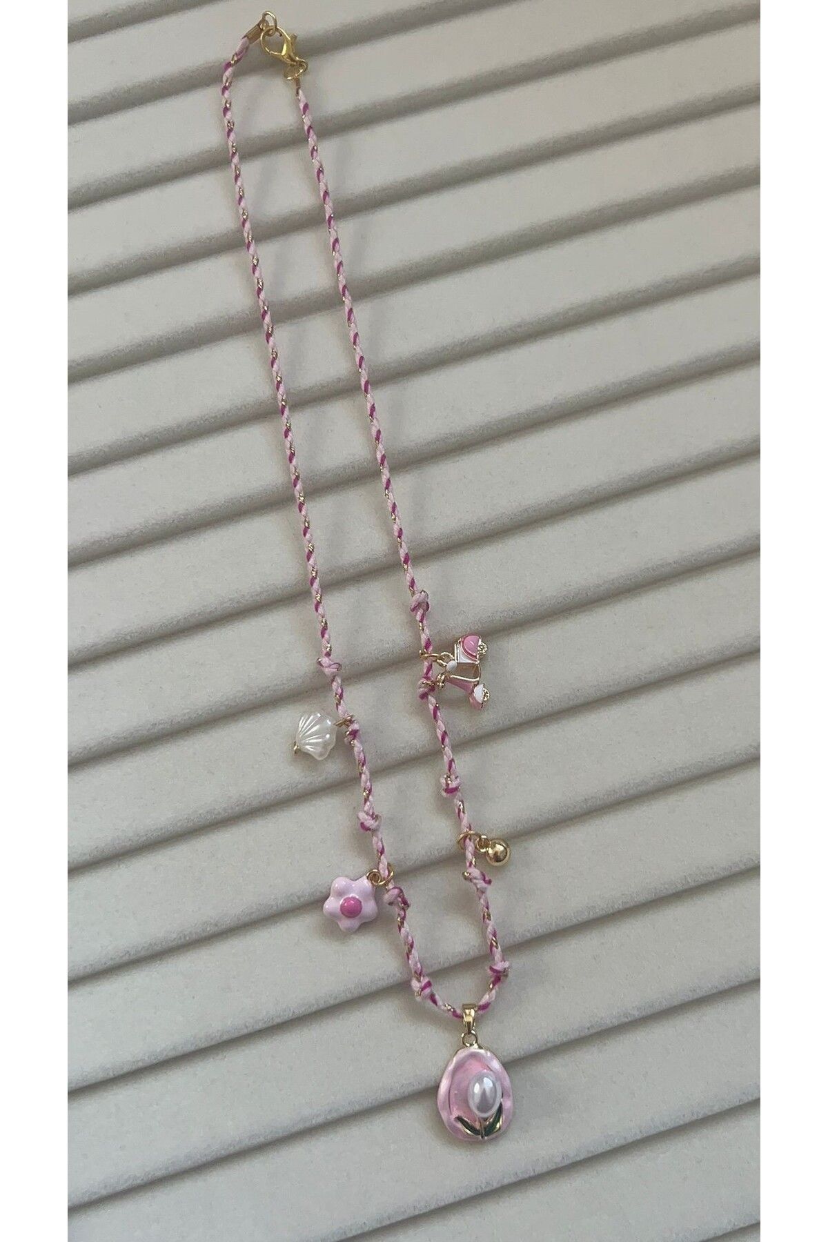 Goche İpli Charm Kadın Kolye – Yaz sezonu