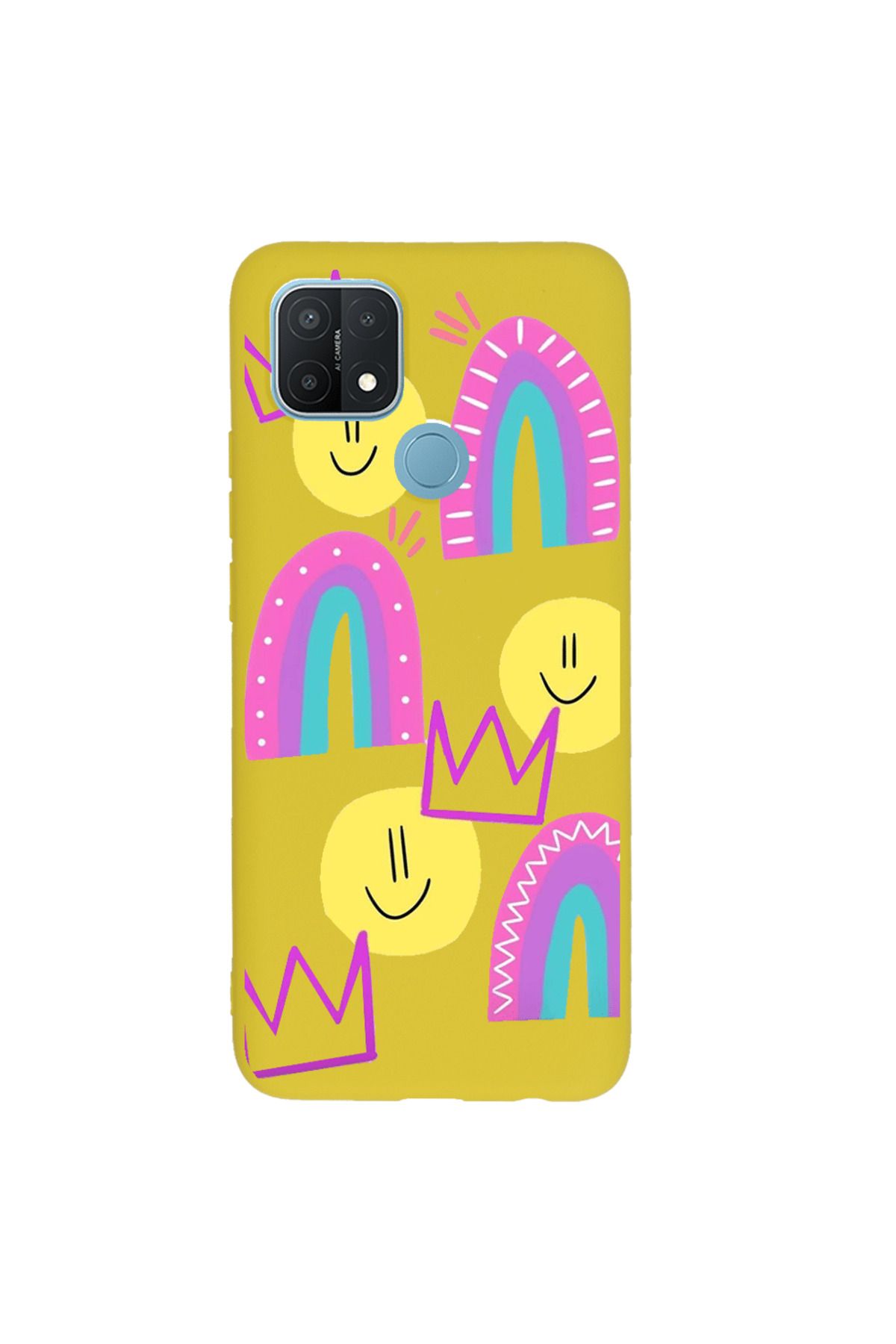 Royaleks Oppo A15 Lansman Kılıf - Smile