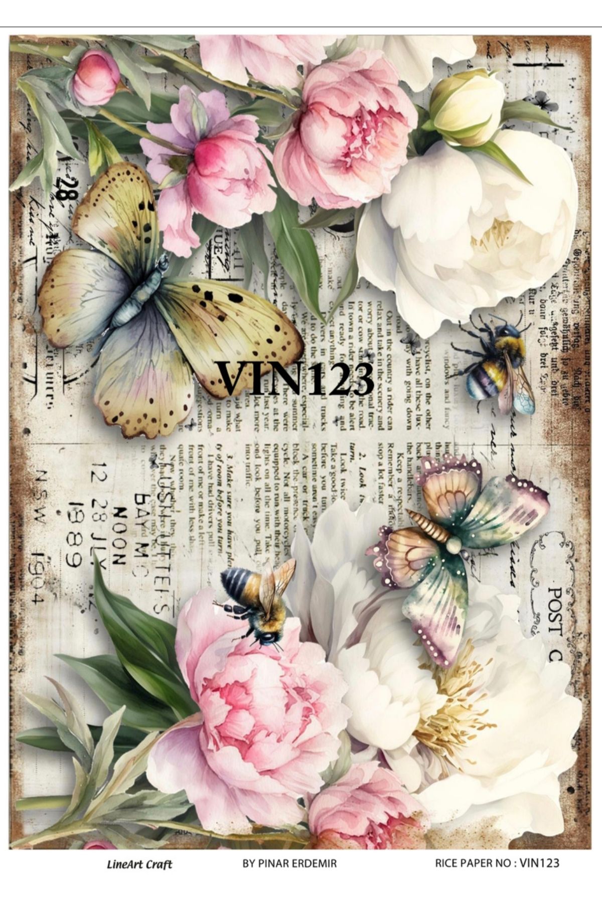 LİNEART PİRİNÇ DEKOPAJ VIN123