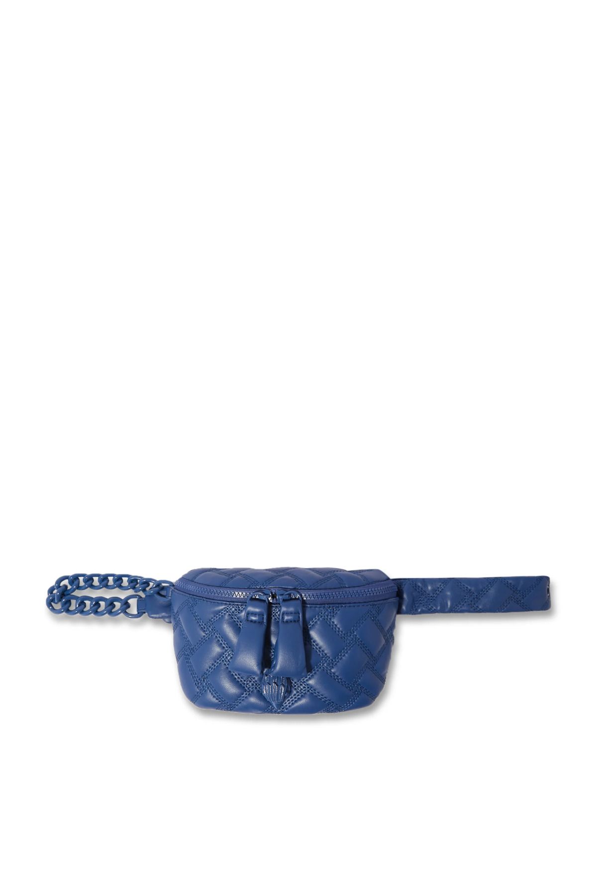 Kurt Geiger Kensington Deri Bel Çantası 20x12x5 cm Zincirli ve Kartal Figürlü Tasarım